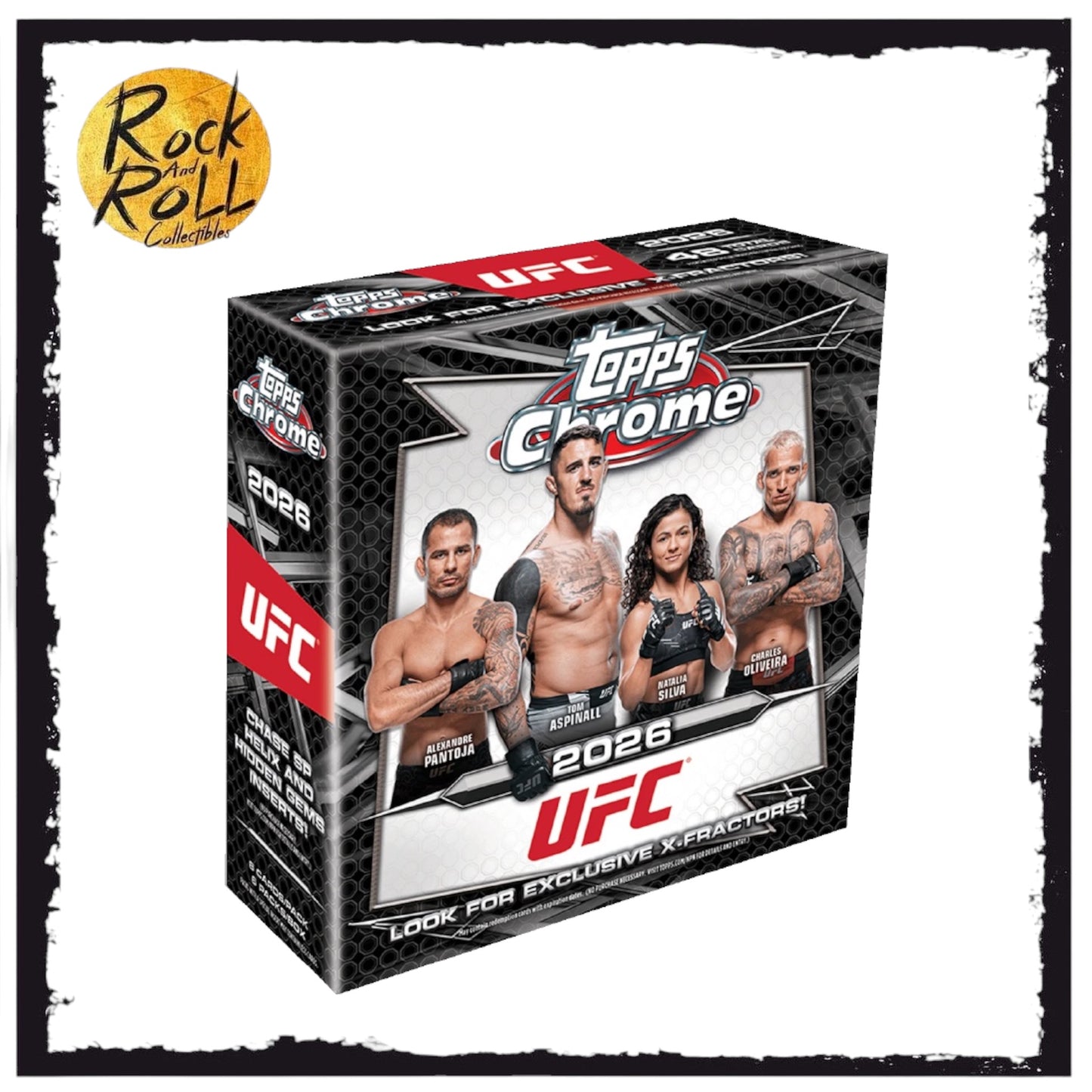 Topps UFC 2026 Mega Box - 8 Cards Per Pack/6 Packs Per Box US Import