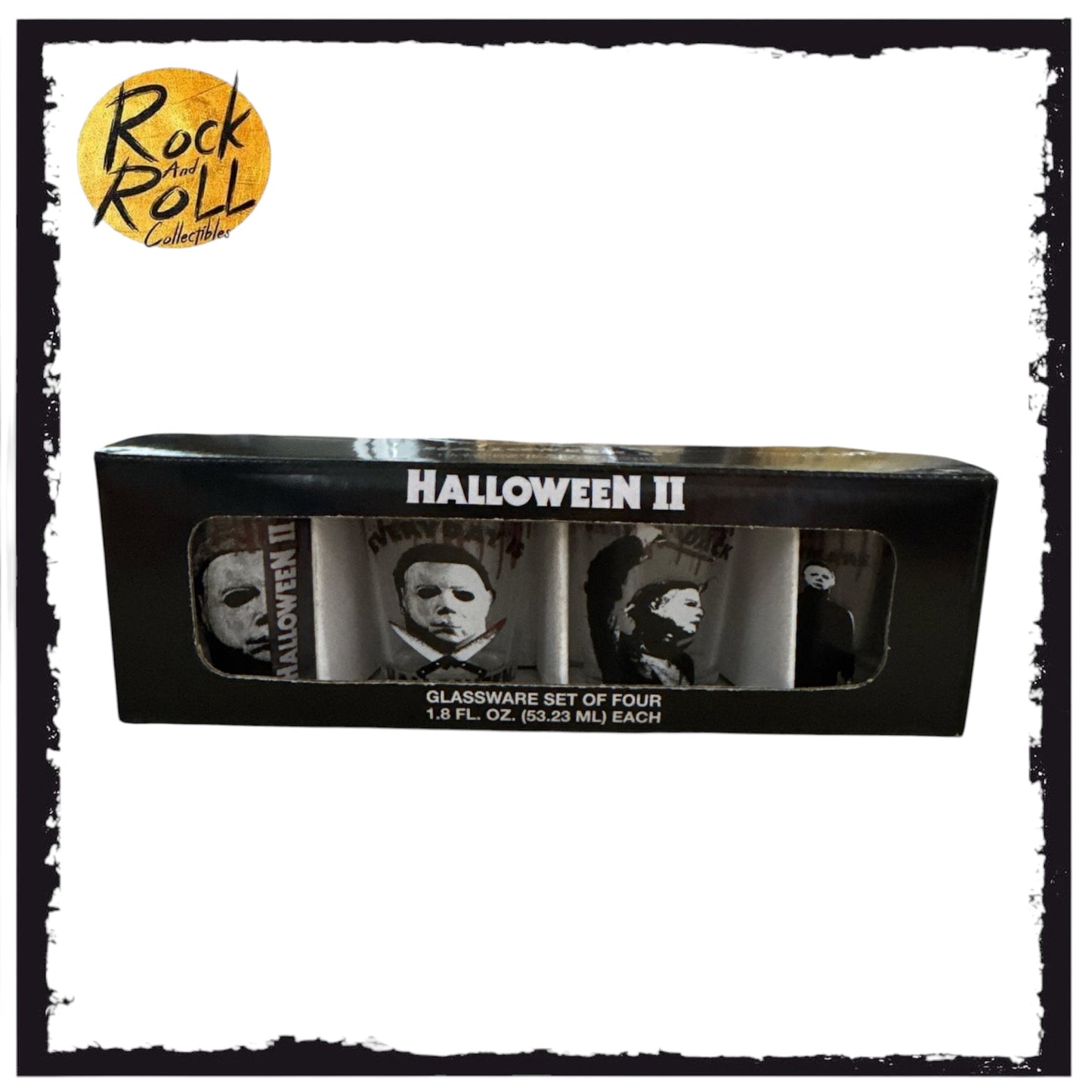 Halloween II Set of 4 Shot Glasses US Import