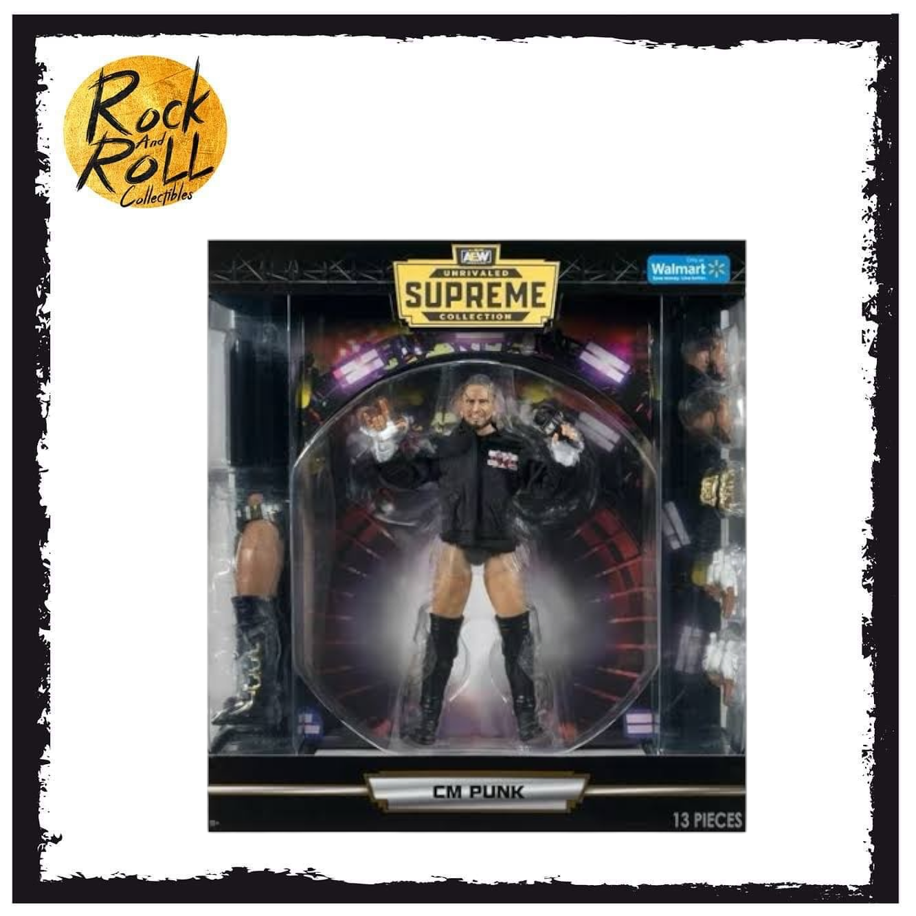 AEW Unrivaled Supreme Collection Series 4 #07 - CM Punk Walmart Exclusive US Import