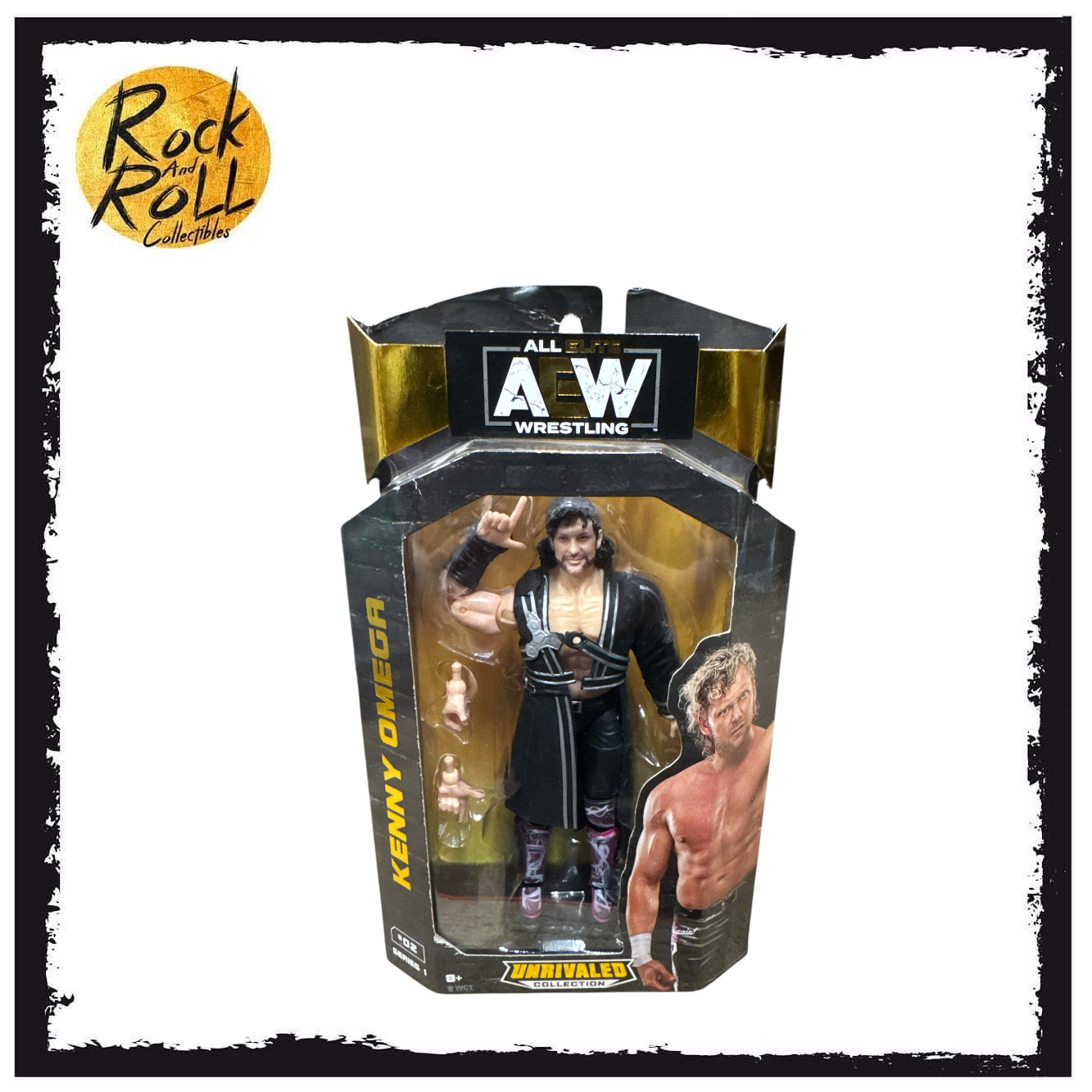 Not Mint Packaging - AEW Unrivaled Collection Series 1 #02 - Kenny Omega US Import