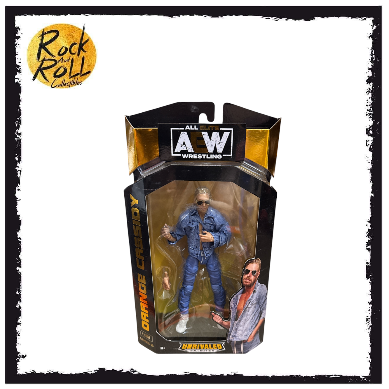 AEW Unrivaled Collection Series 16 #162 Orange Cassidy 1 of 3000 Rare Edition (MISSING STICKER)