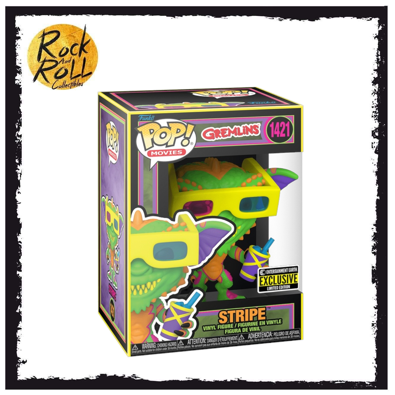 Gremlins - Stripe (Blacklight) Funko Pop! #1421 Entertainment Earth Exclusive