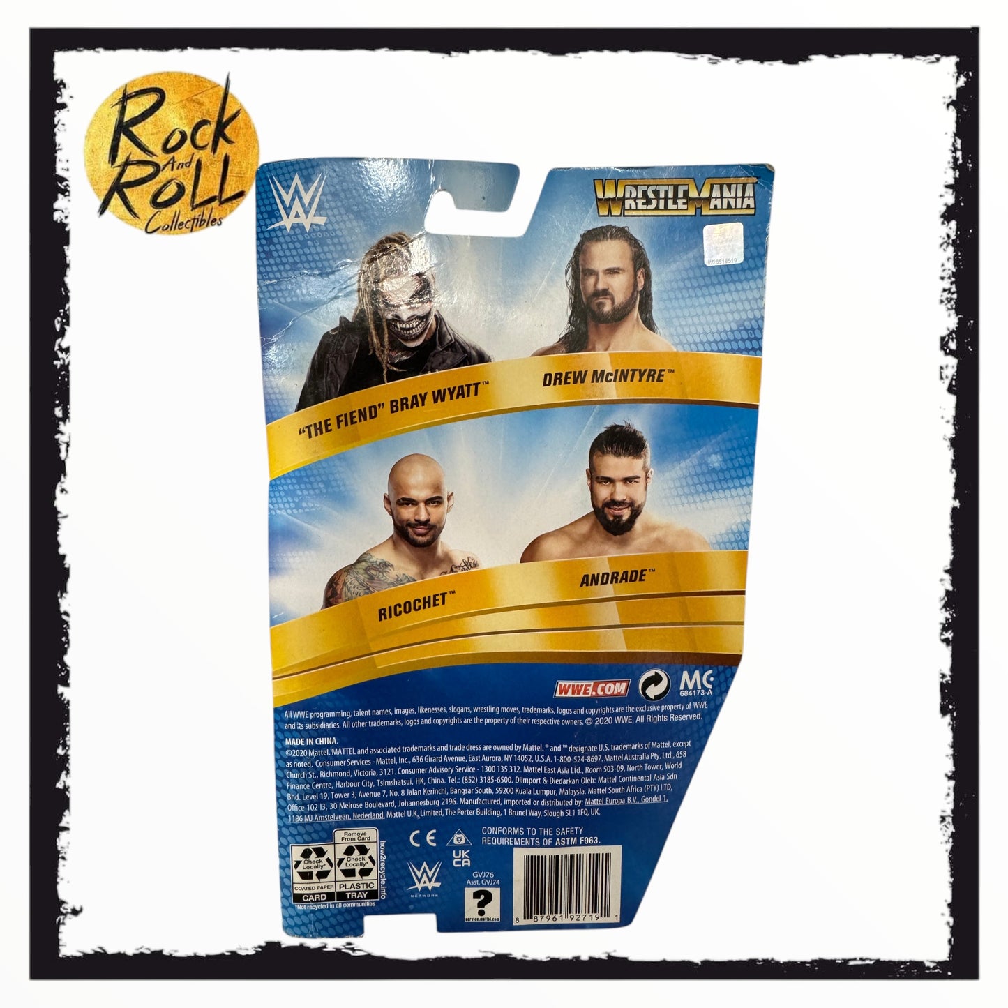 Not Mint Packaging - WWE Wrestlemania Basic Series 37 Drew McIntyre US Import