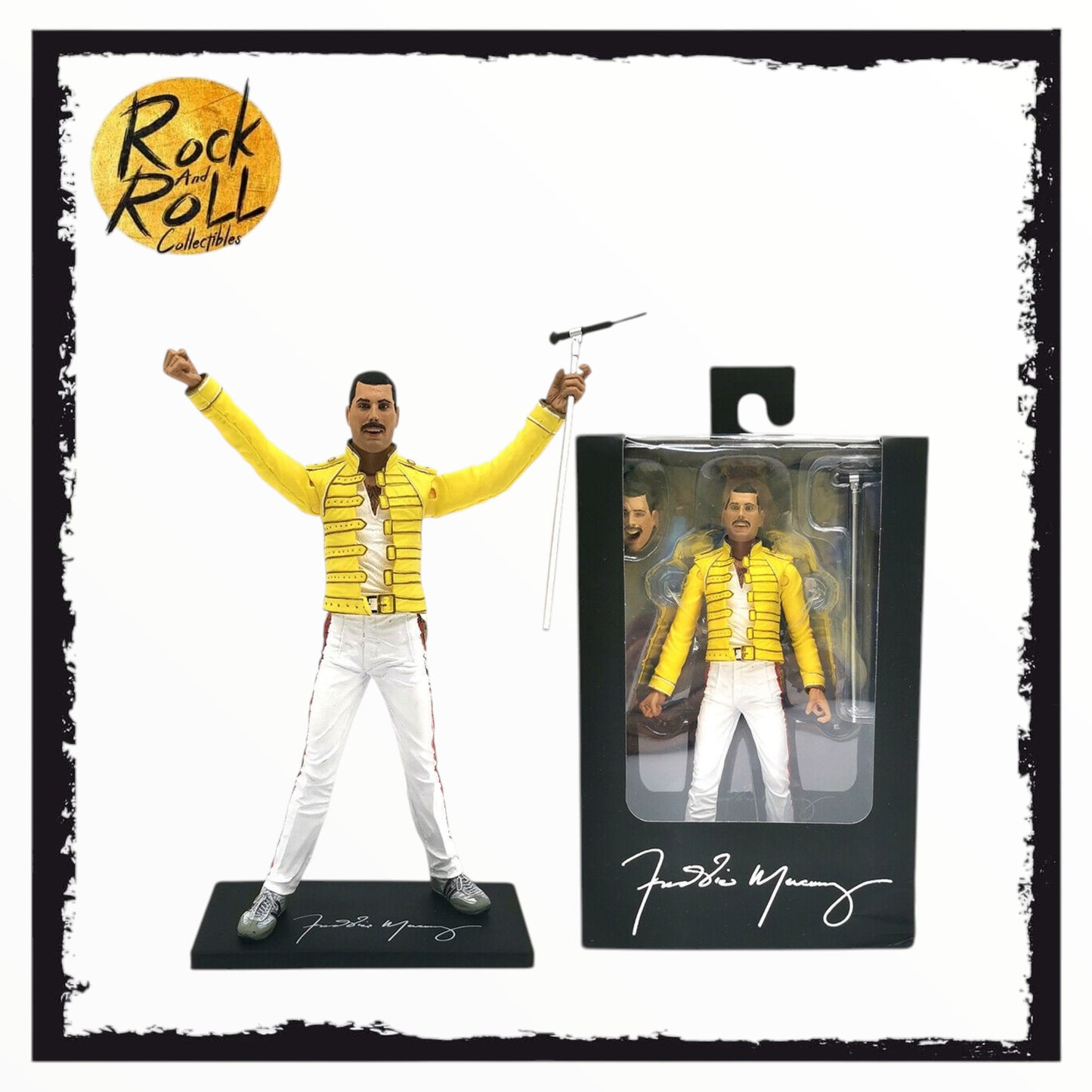 NECA Queen - Freddie Mercury (Yellow Jacket) 7" Action Figure