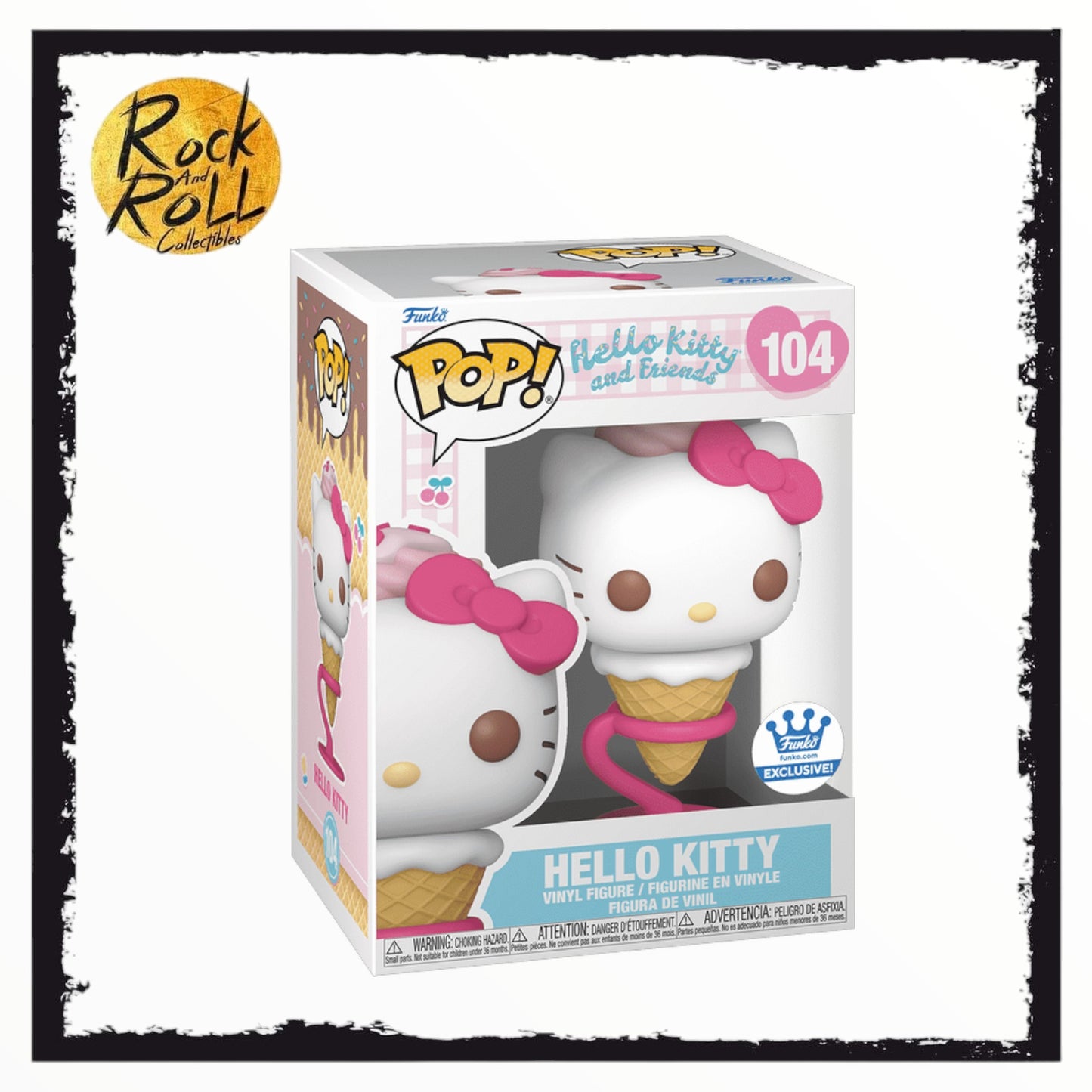 Hello Kitty (Ice Cream Cone) Funko Pop! #104 Funko Exclusive - Hello Kitty & Friends