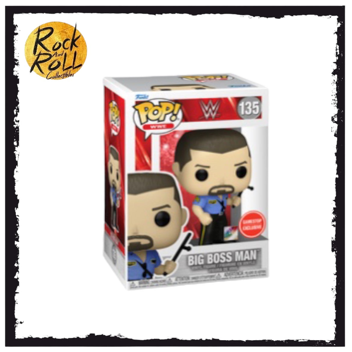 Funko POP! WWE Big Boss Man 3.8-in Vinyl Figure GameStop Exclusive