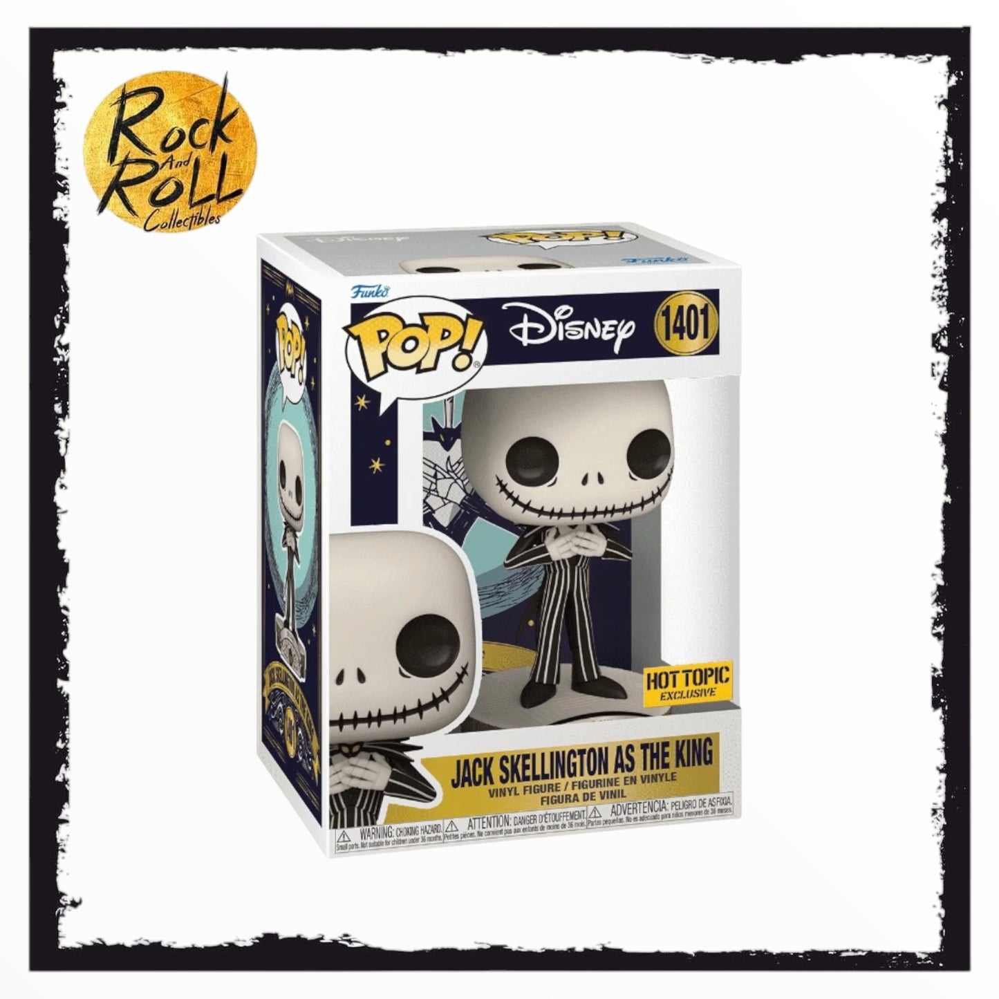Jack Skellington as The King #1401 Funko Pop! - The Nightmare Before Christmas - Hot Topic Exclusive