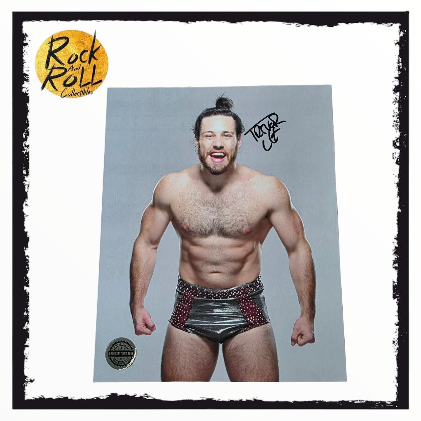 Trevor Lee Pro Wrestling Crate 8x10 Autograph