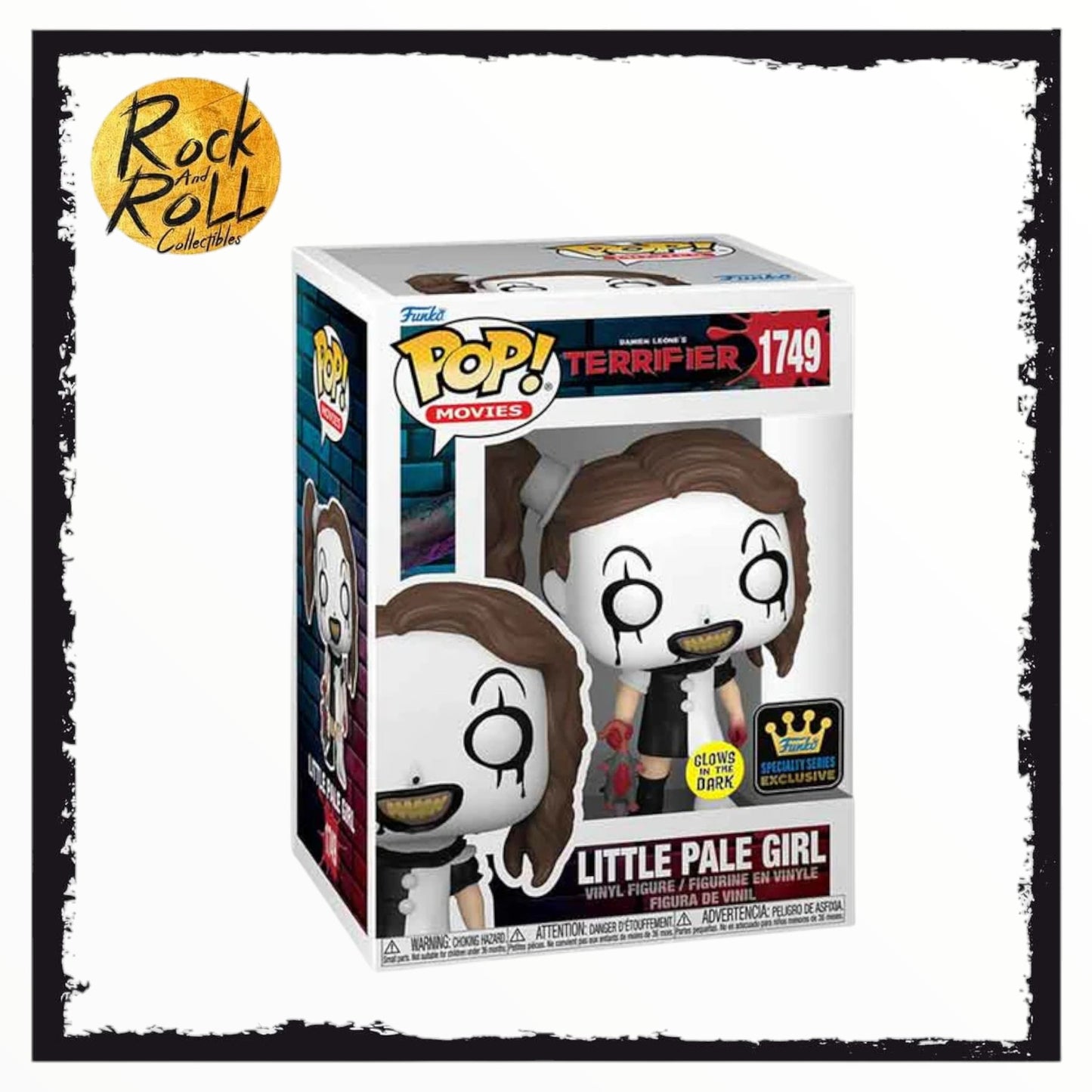 Terrifier - Little Pale Girl #1749 (Glow In The Dark) Funko Pop! #1749 Specialty Series Exclusive