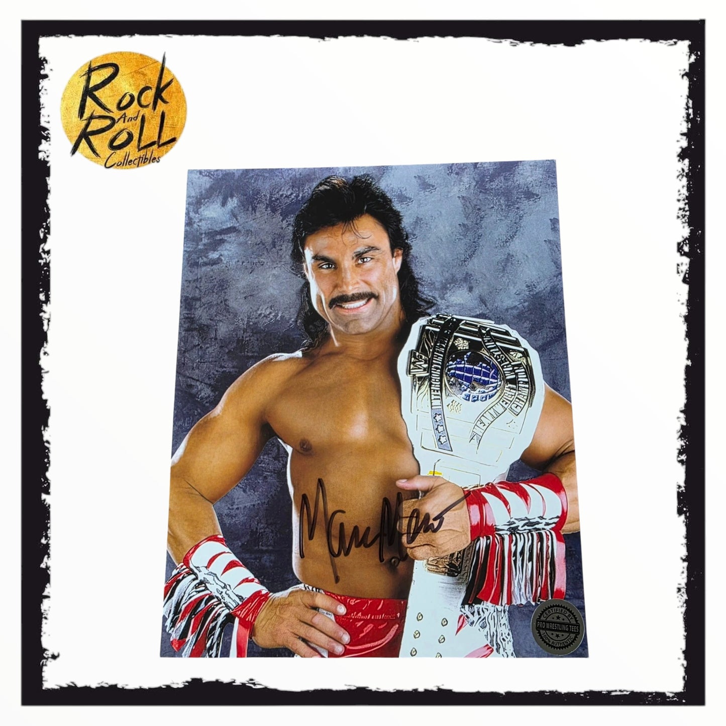 Marc Mero Pro Wrestling Crate 8x10 Autograph