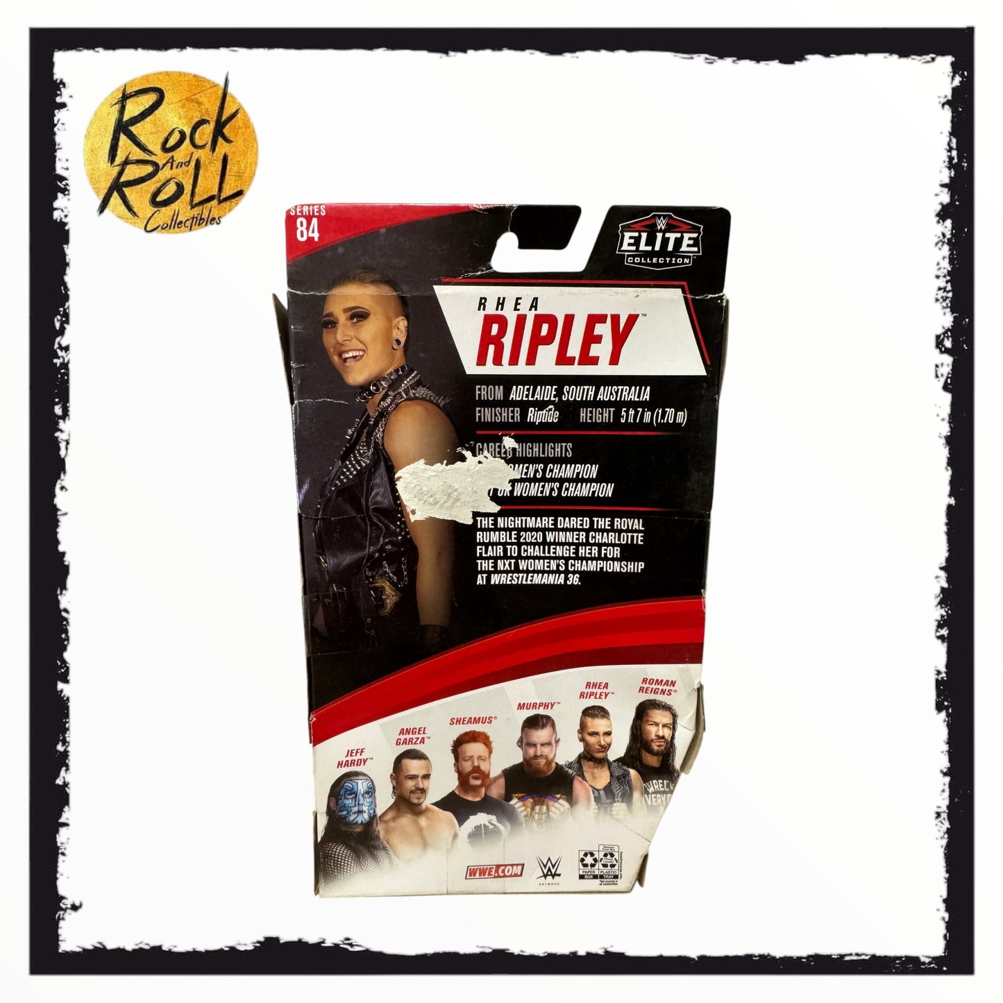 Box Damage - WWE Elite Series 84 Rhea Ripley