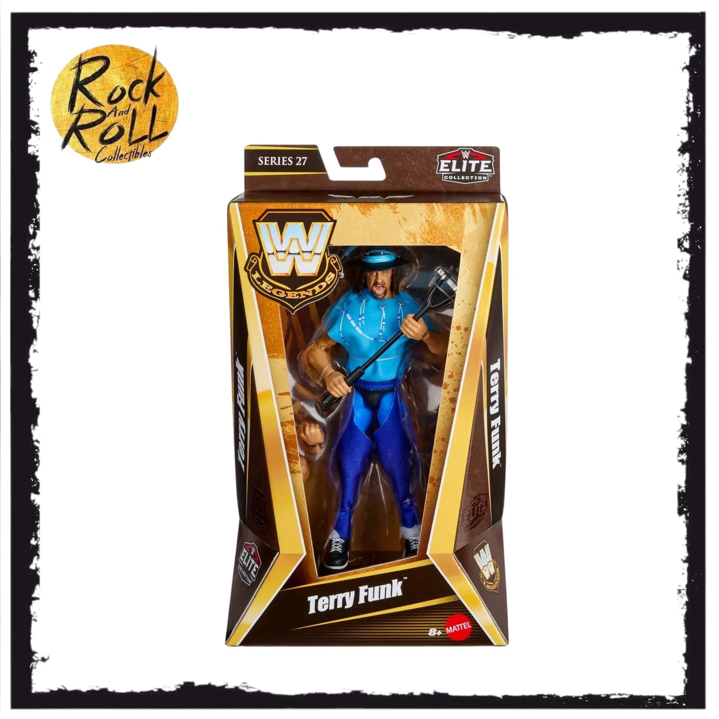 WWE Legends Action Figures Series 27 (Target Exclusive) - Terry Funk (Blue) US Import