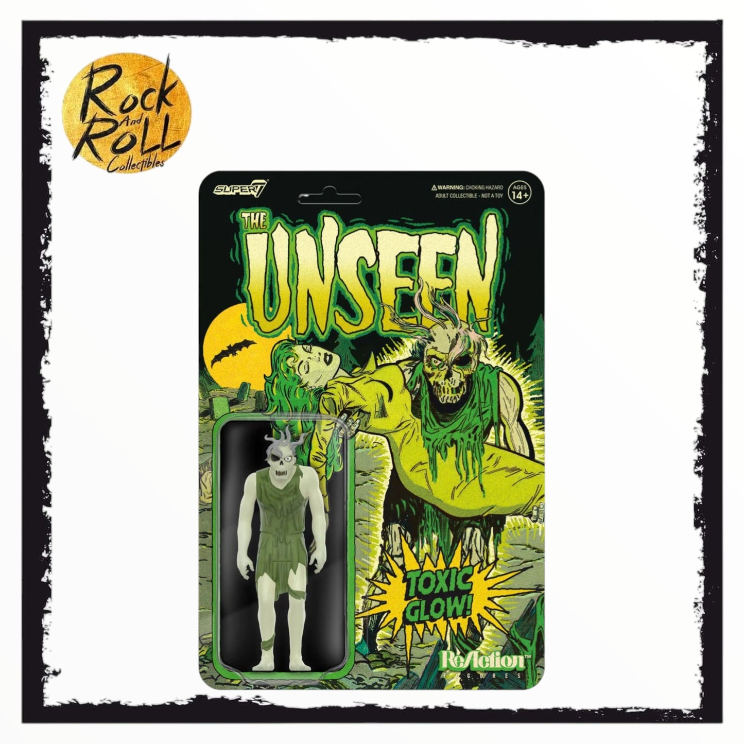 Super7 Reaction Figures - Pre-Code The Unseen Spine-Chilling Ghoul (GITD) Us Import