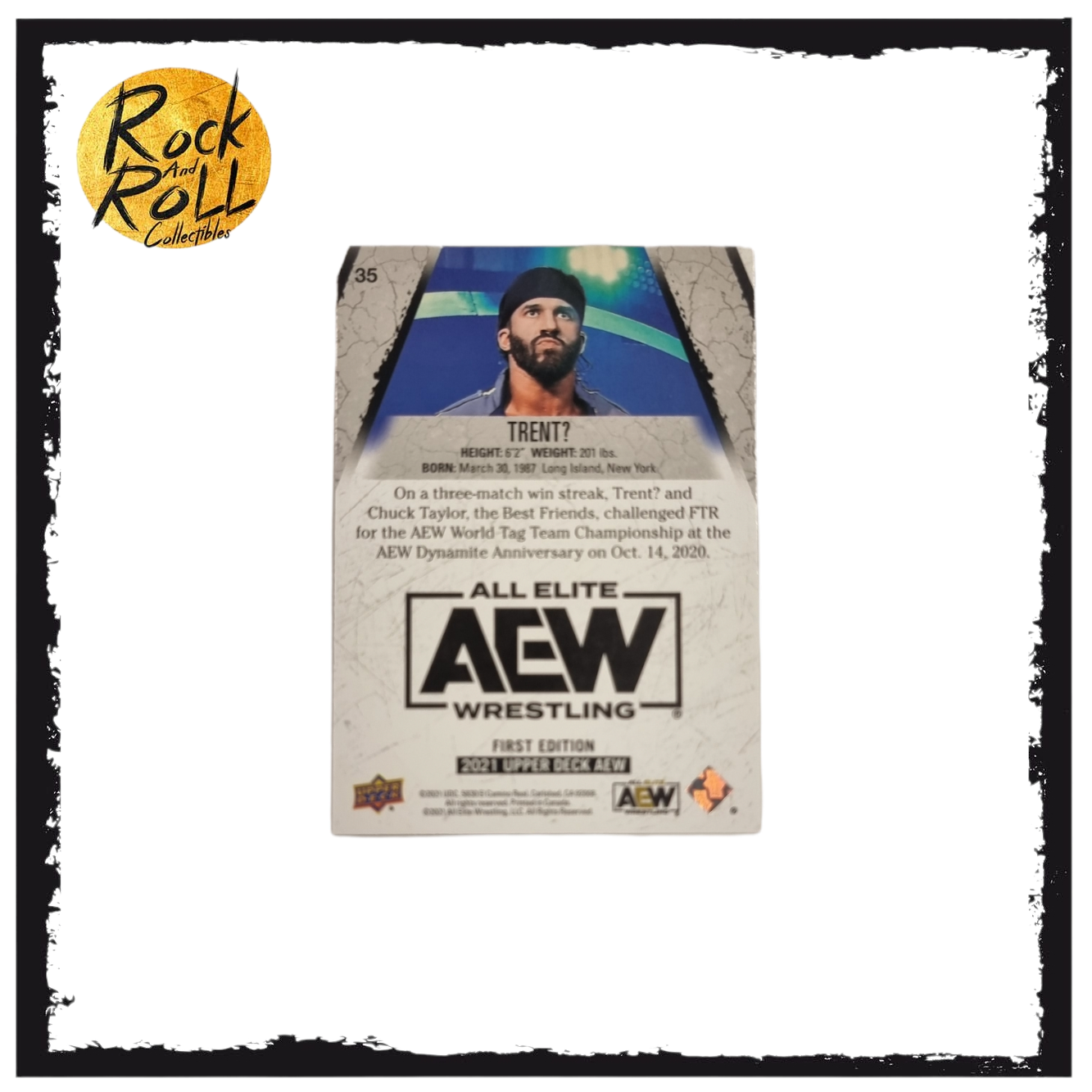 Trent? 2021 Upper Deck AEW First Edition Pyro Parallel #35 Condition: