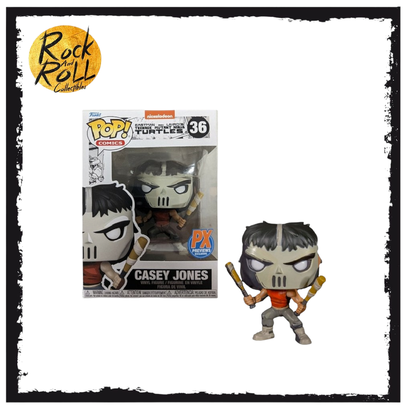 Teenage Mutant Ninja Turtles Funko Pop 36 Casey Jones PX Previews Exclusive