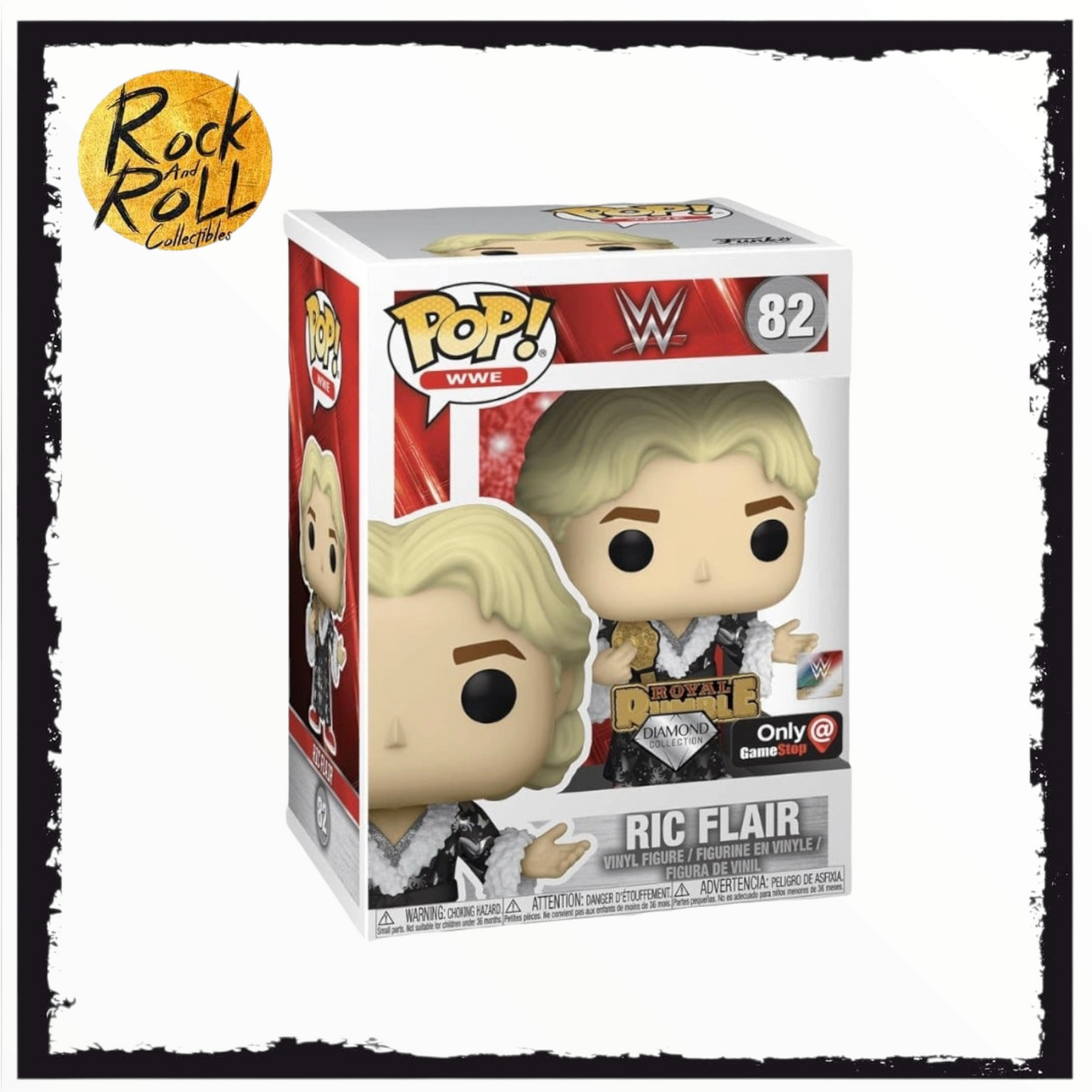 WWE - Ric Flair Diamond Funko Pop! #82 GameStop Exclusive w/Pin