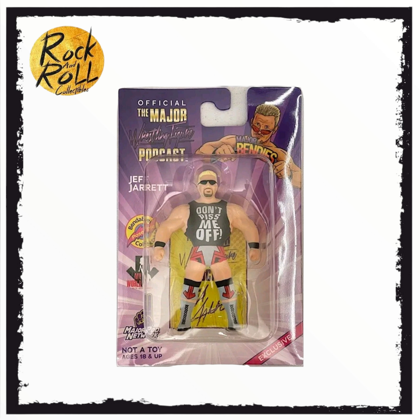 Major Wrestling Figure Podcast MWFP Bendies Jeff Jarrett Slap Nuts Figure