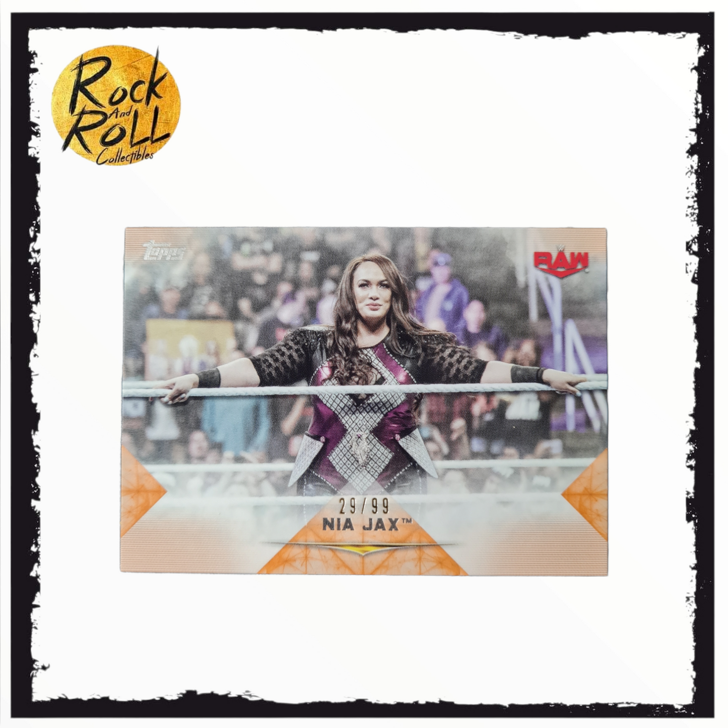 2020 TOPPS WWE UNDISPUTED NIA JAX RAW SUPERSTAR ORANGE 29/99