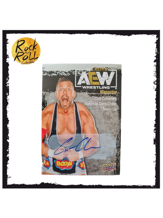 2021 Upper Deck AEW All Elite Wrestling AEW Magazine Auto Colt Cabana #86 Auto
