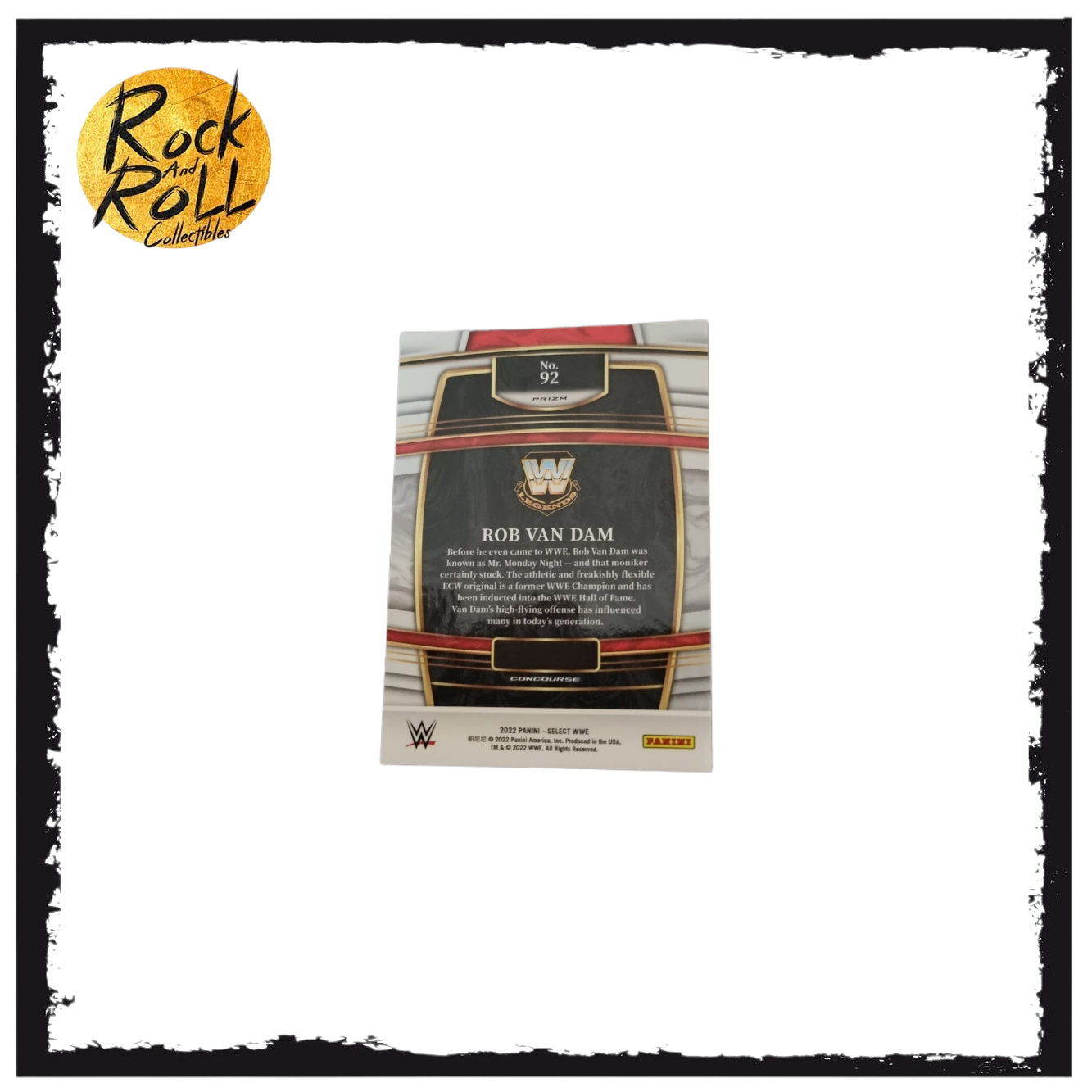 ROB VAN DAM 2022 PANINI SELECT WWE TRI-COLOR PRIZM