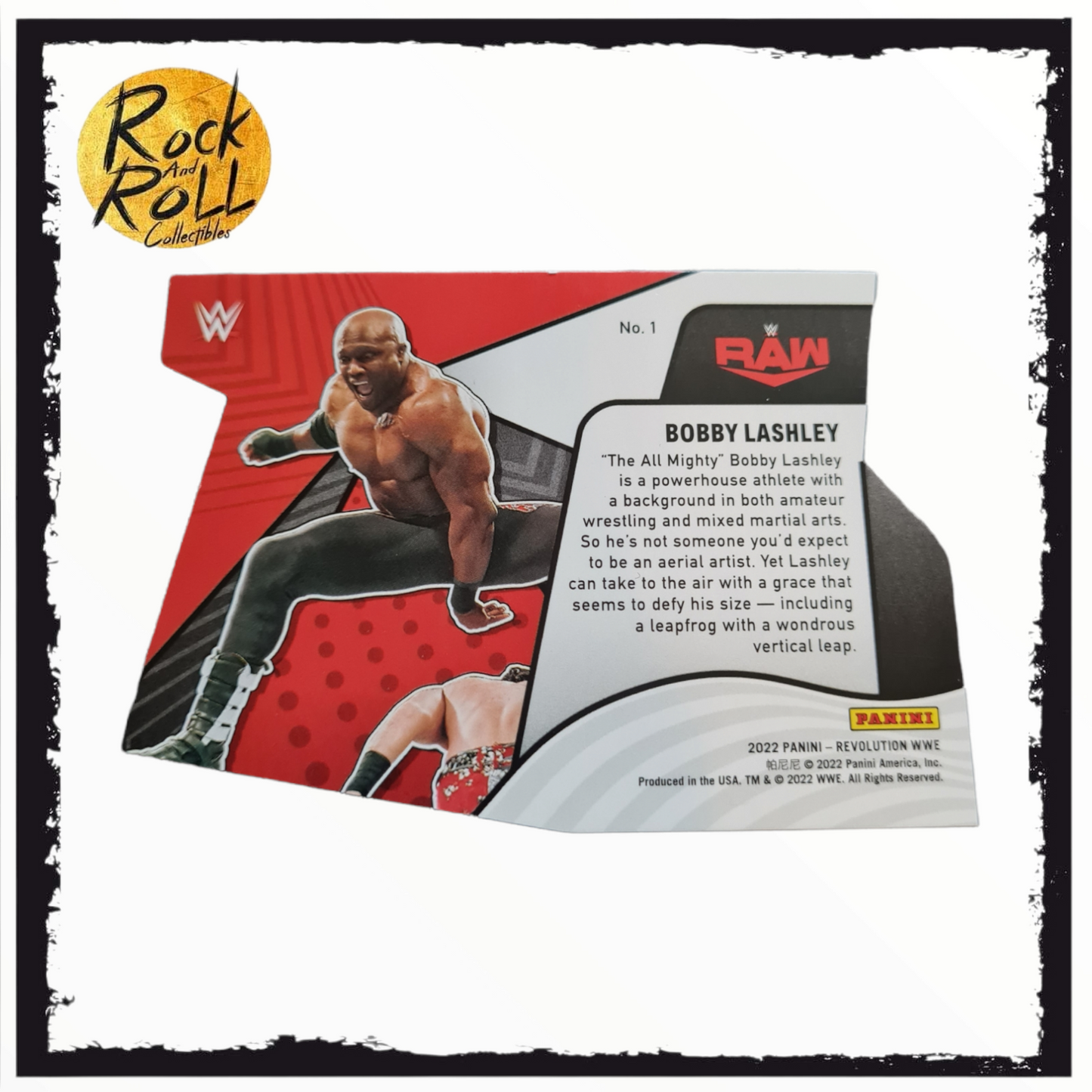 2022 Panini Revolution Liftoff Die-Cut WWE Bobby Lashley #1