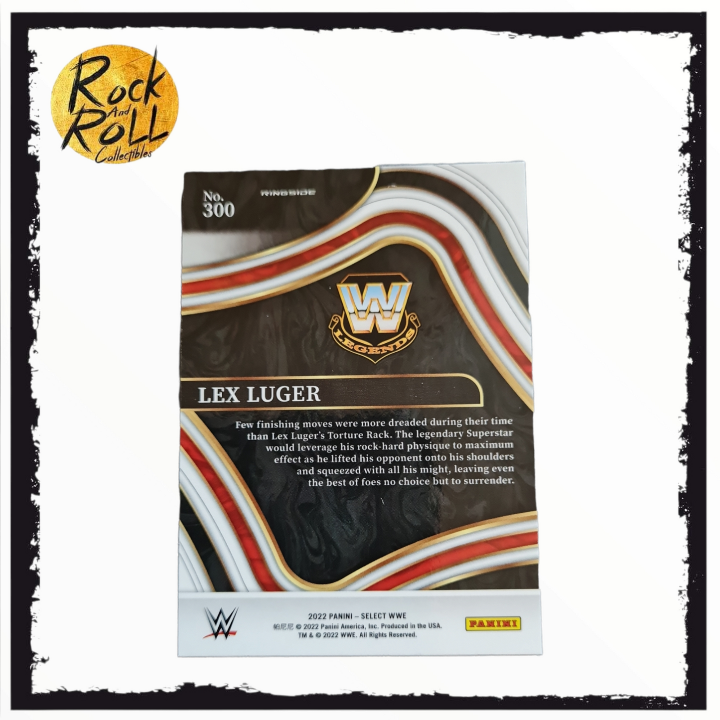 Lex Luger WWE 2022 Select Silver Ringside #300