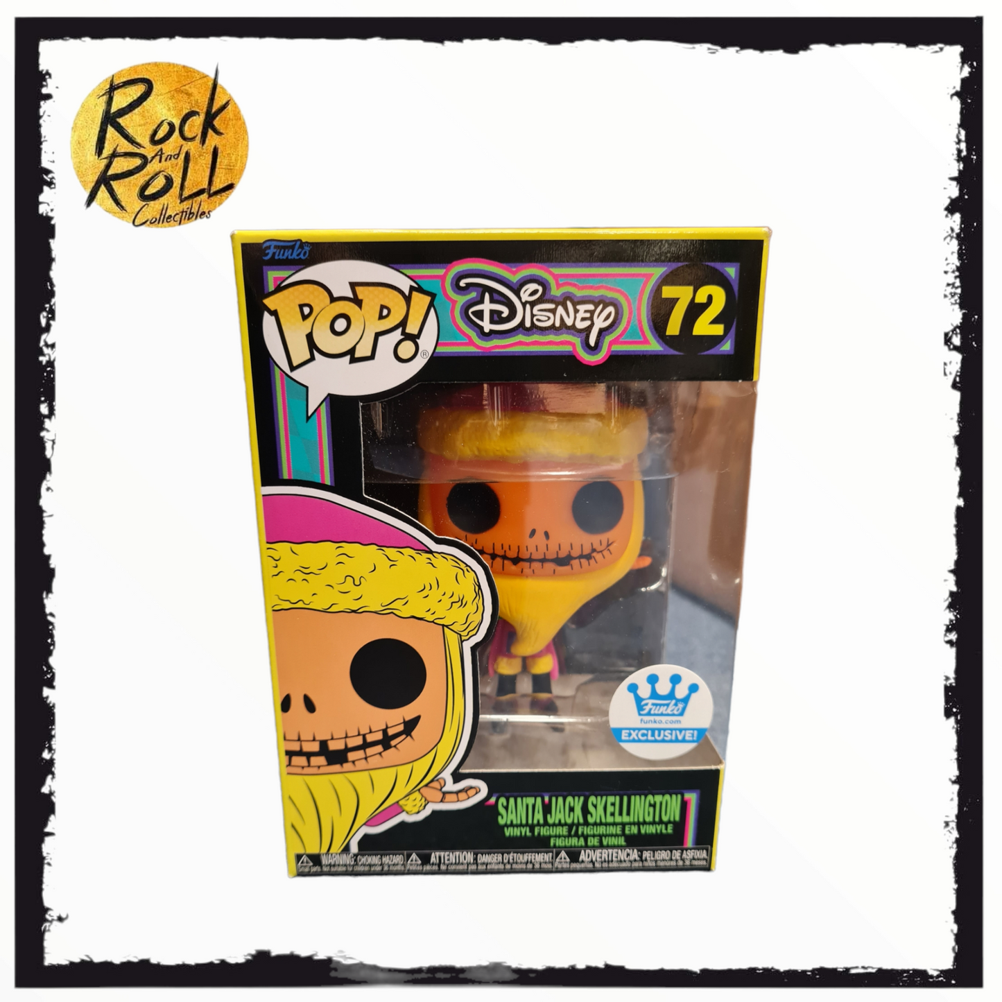 The Nightmare Before Christmas - Santa Jack Skellington Blacklight Funko Pop! #72