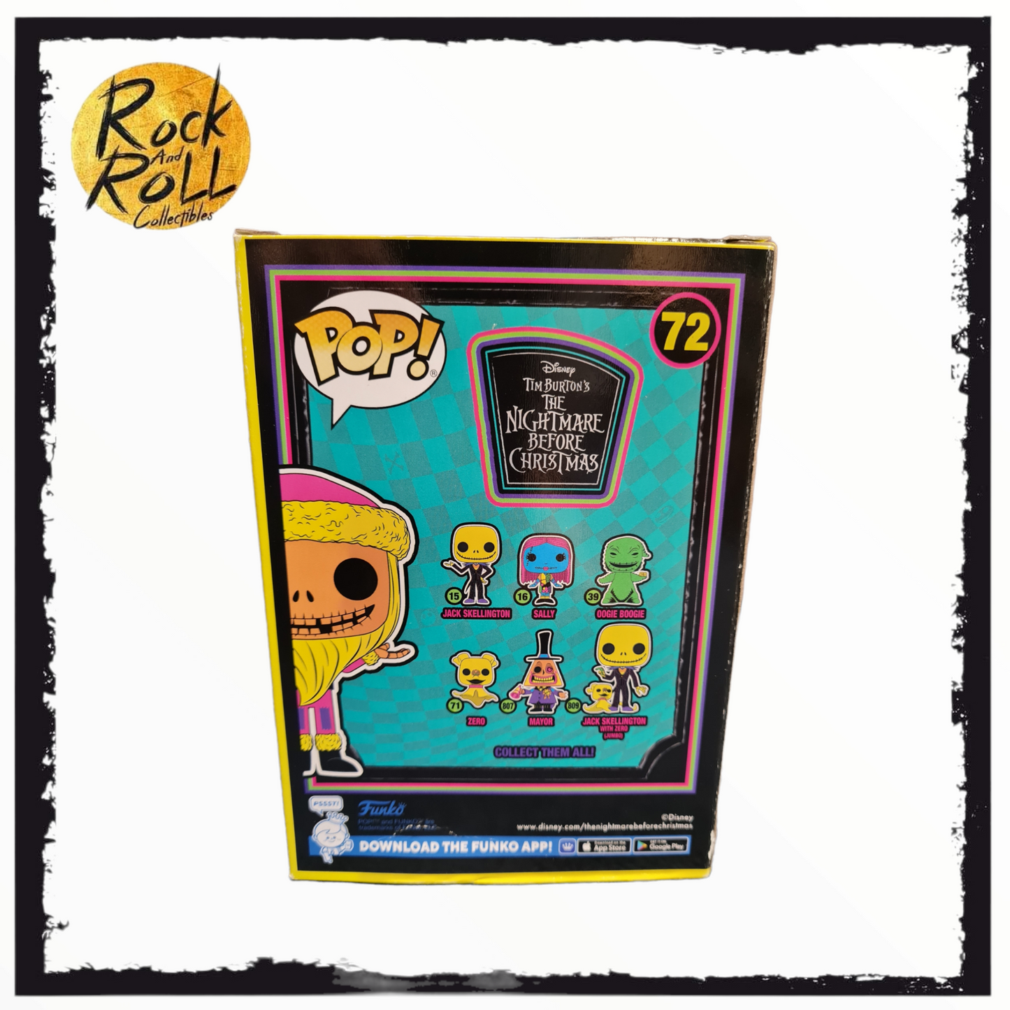 The Nightmare Before Christmas - Santa Jack Skellington Blacklight Funko Pop! #72