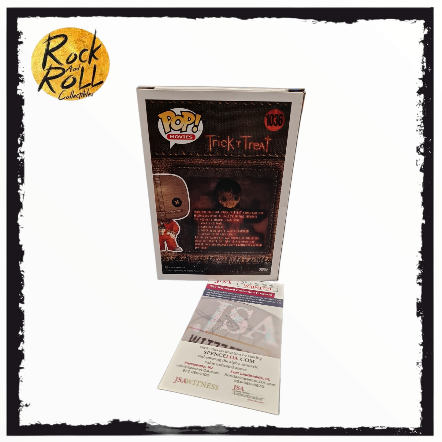 Trick 'r Treat Sam Funko Pop! #1036 Spirit w/JSA COA