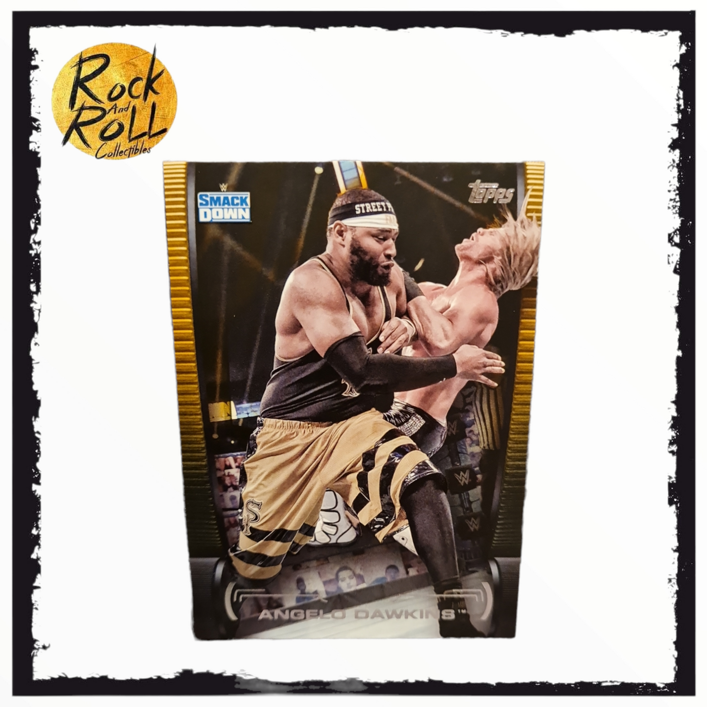 2021 Topps WWE Smackdown Orange /10 Angelo Dawkins #28