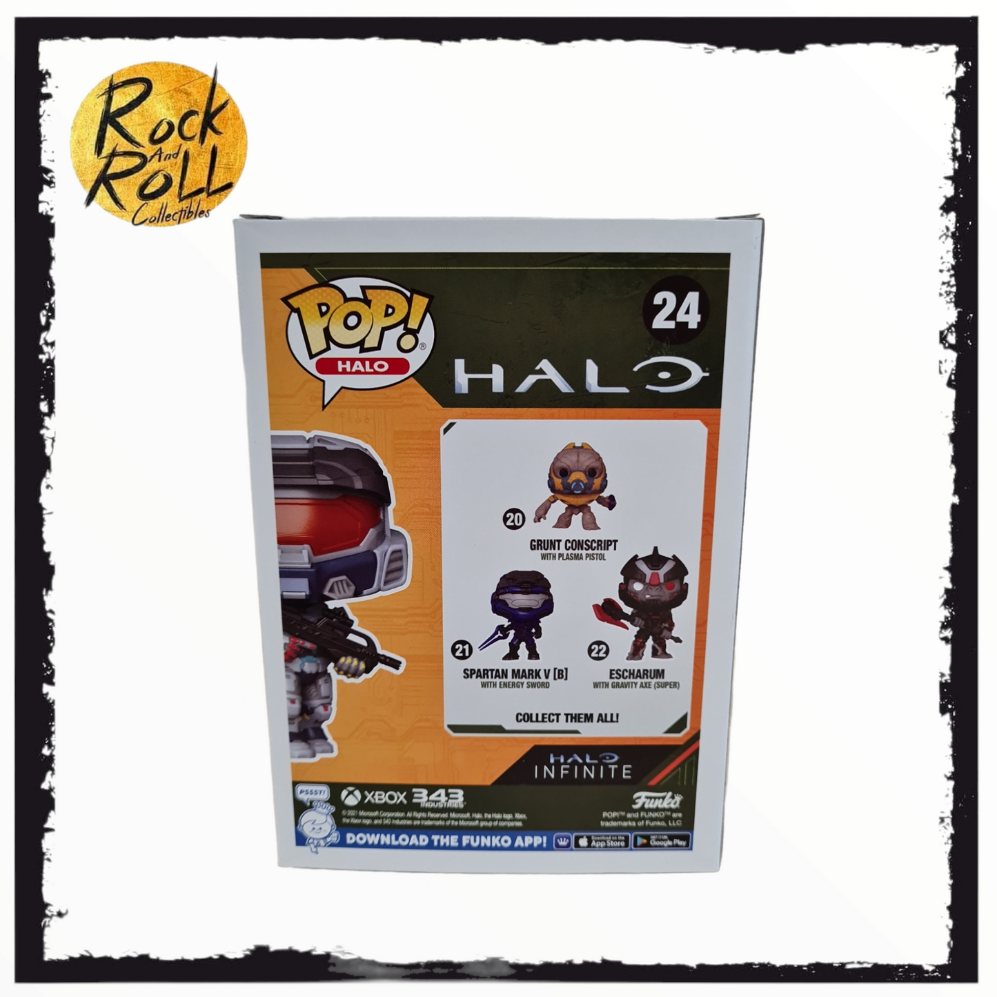 Halo - Spartan Mark VII (With BR75 Rifle) Funko Pop! Vinyl #24 Specialty Series