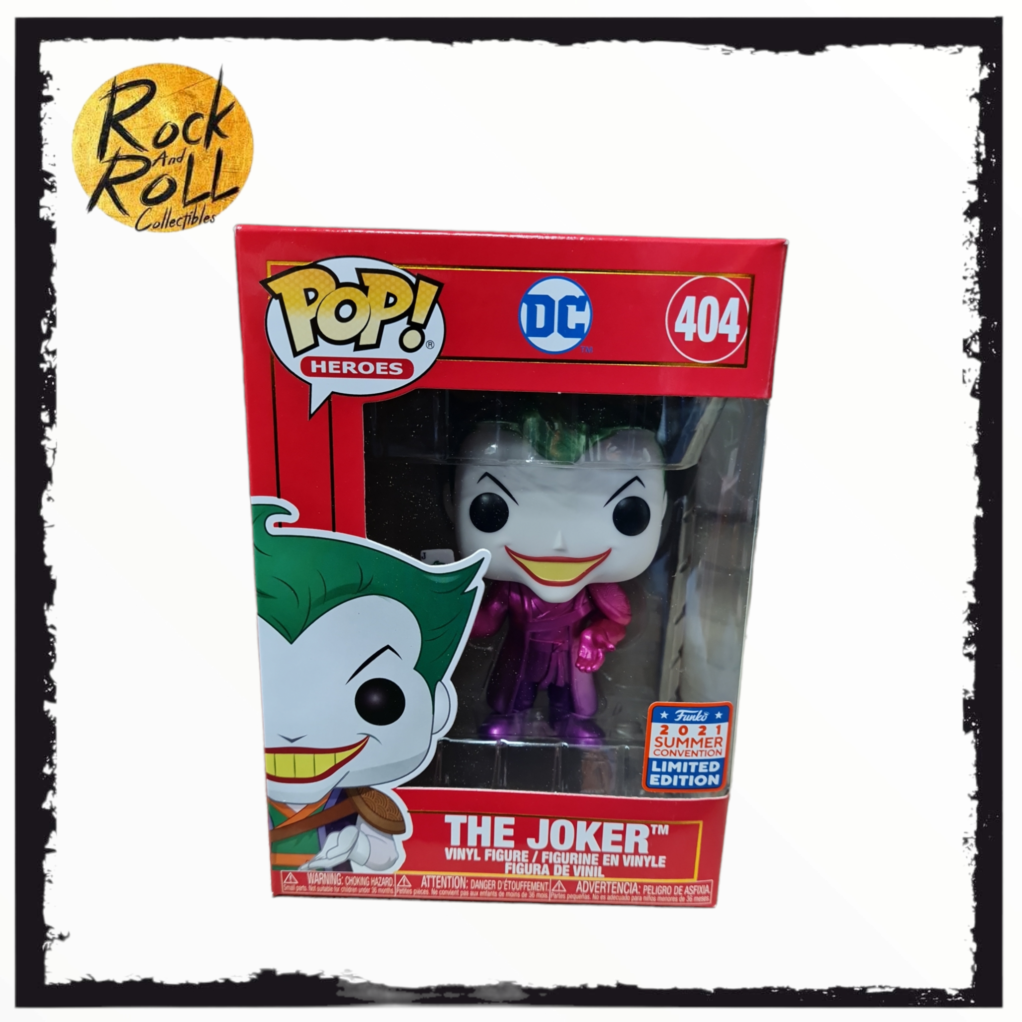 DC - The Joker Pink/Purple Metallic Funko Pop! Vinyl #404 2021