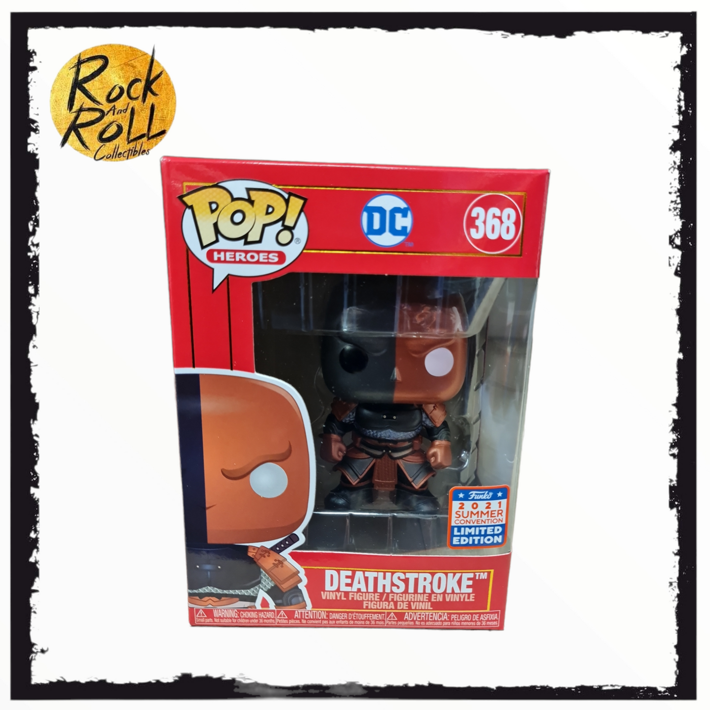 DC - Deathstroke Metallic Funko Pop! Vinyl #368 2021 Summer Convention.