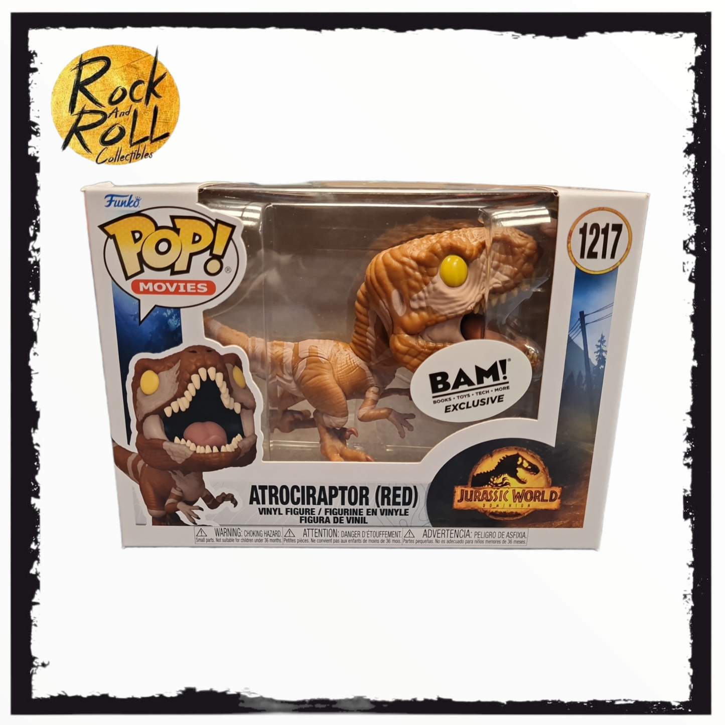 Jurassic World Dominion - Atrociraptor (Red) Funko Pop! Vinyl #1217 BAM Exclusive