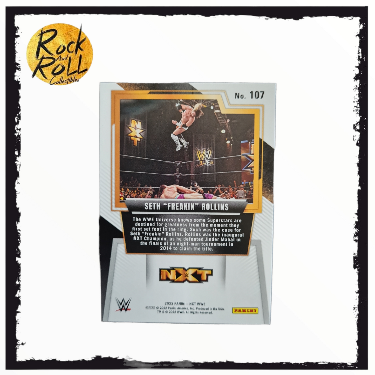Seth "Freakin" Rollins 2022 Panini WWE NXT 2.0 Wrestling CARD #107