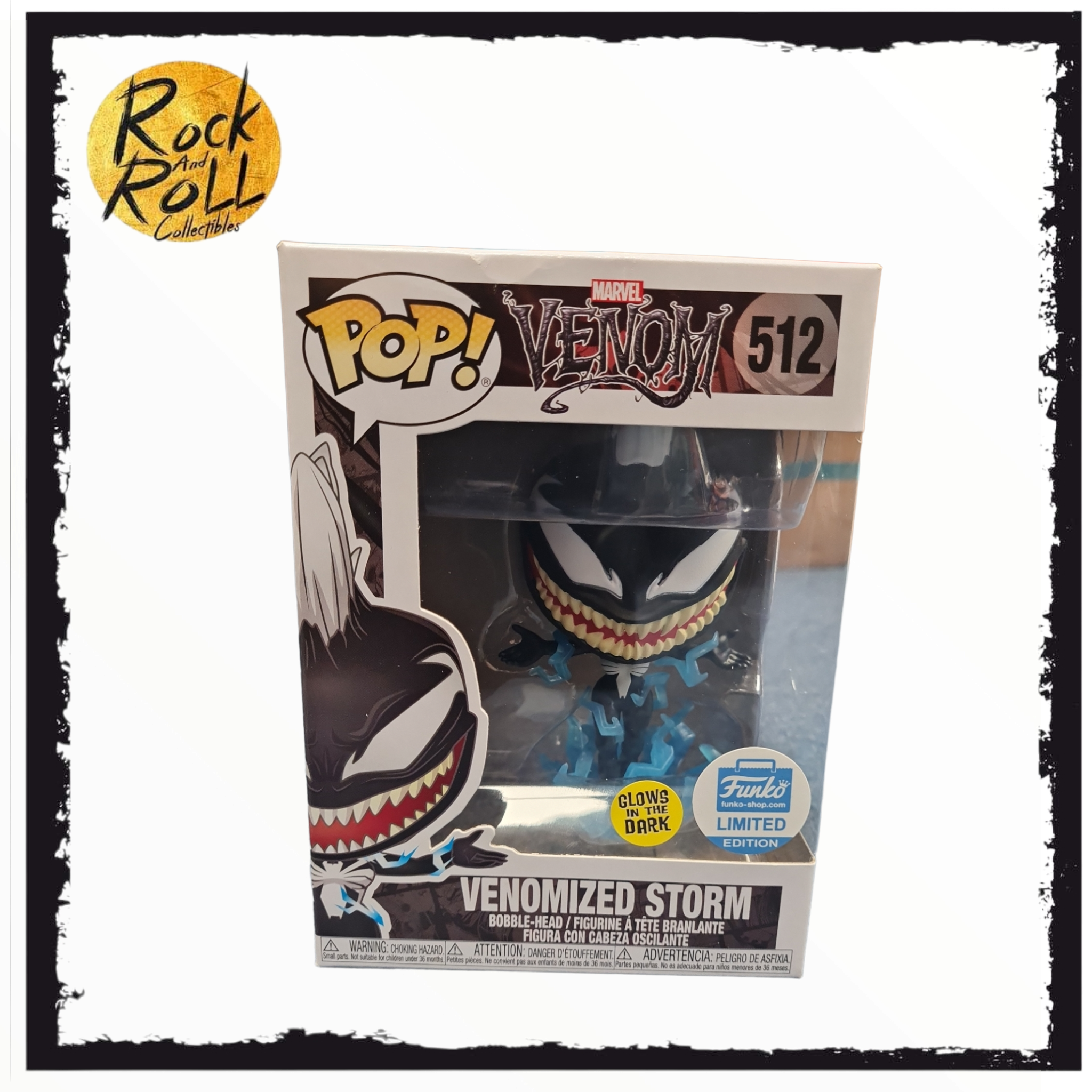 Venom Venomized Storm GITD Funko Pop 512 Funko Limited Edition rock and roll collectibles