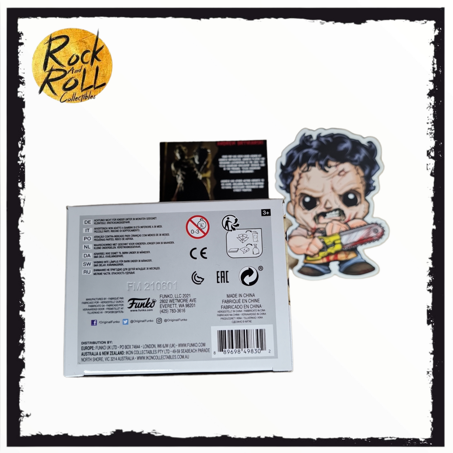 The Texas Chainsaw Massacre - Leatherface Funko Pop! #1150 Signed by Andrew Bryniarski w/Beckett COA