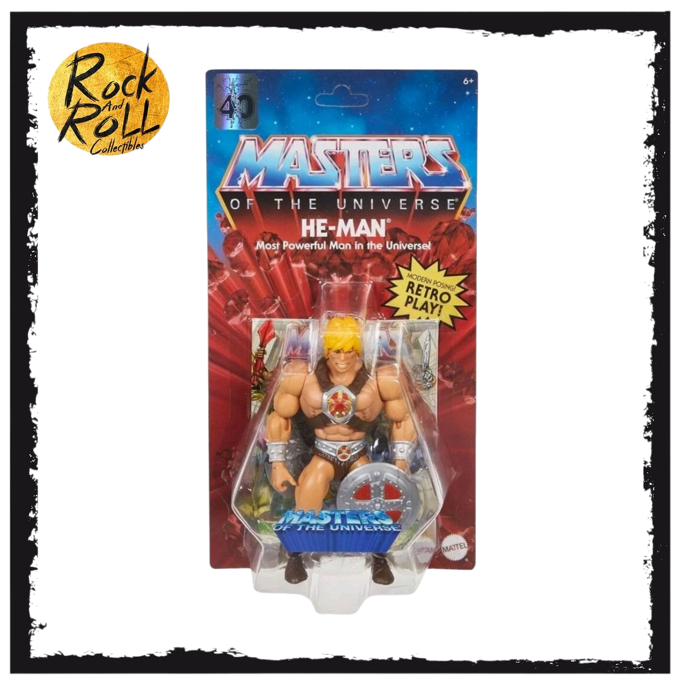 Masters of the Universe Origins 40th Anniversary Retro He-Man Action Figure
