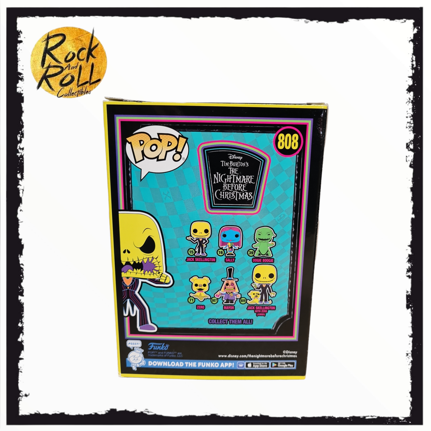 The Nightmare Before Christmas - Jack Skellington Blacklight Funko Pop! #808 Gamestop Exclusive