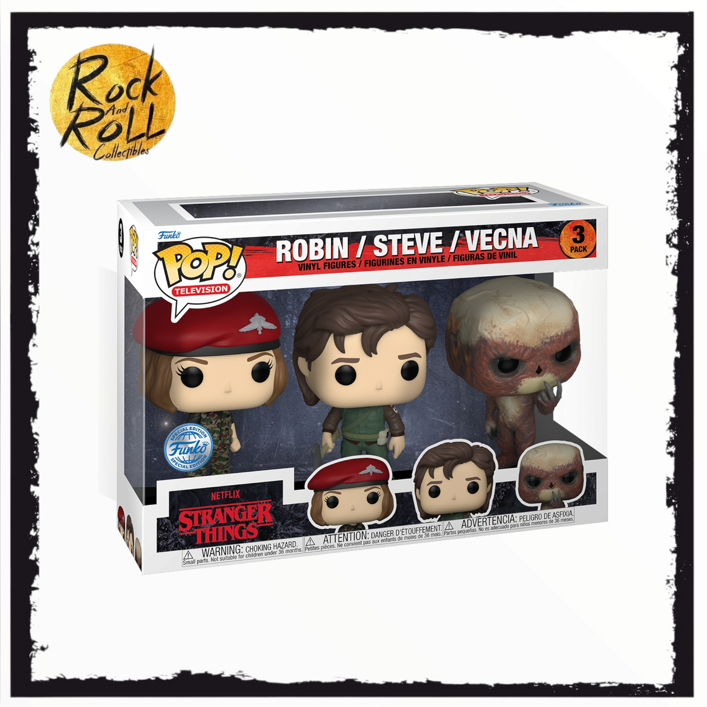 Stranger Things - Robin/Steve/Vecna Deluxe 3 Pack Funko! Pop Funko Special Edition