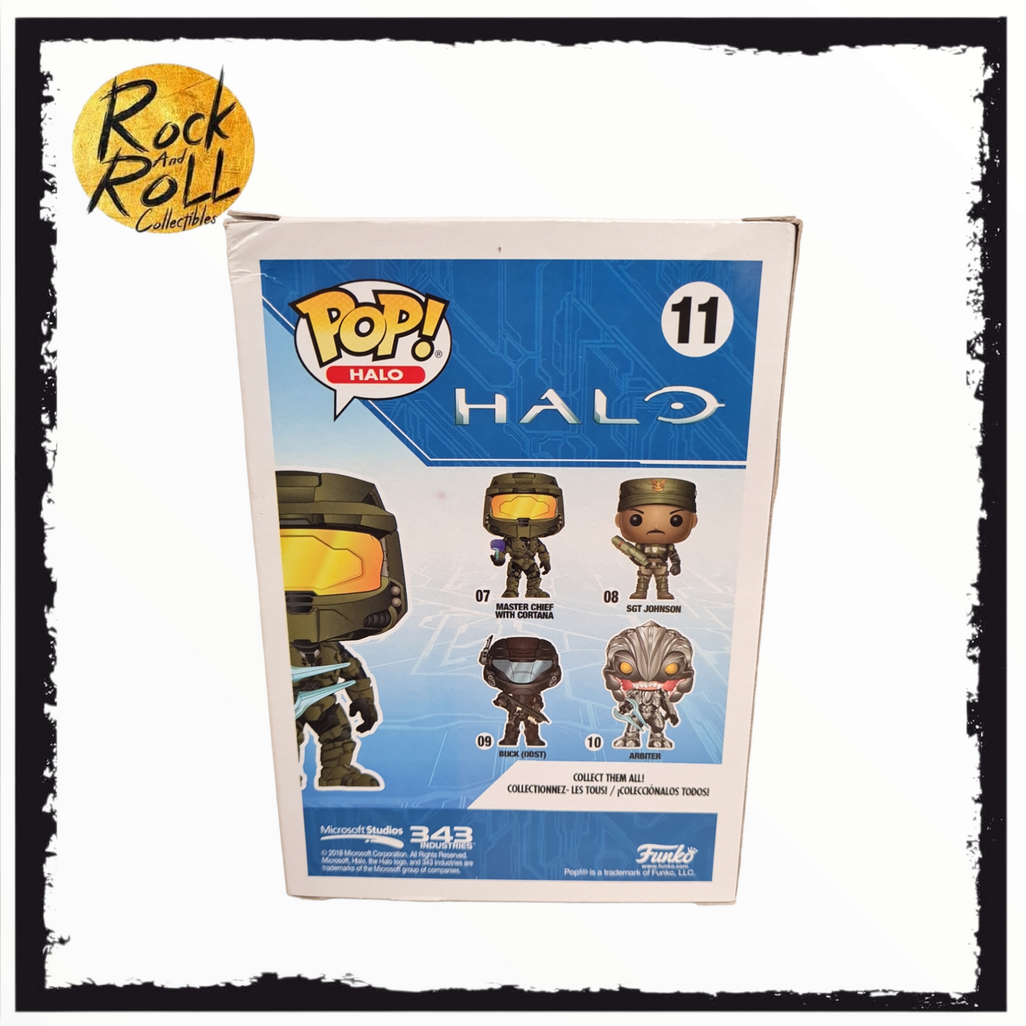 Halo - Master Chief w/Energy Sword Funko Pop! #11 *Box Damage*