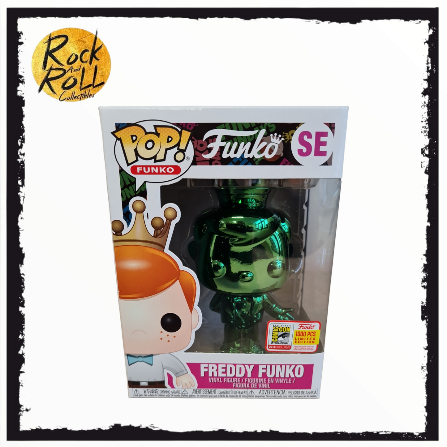 Freddy Funko (Emerald Green) Chrome SDCC 2018 1000pc LE Funko Pop!