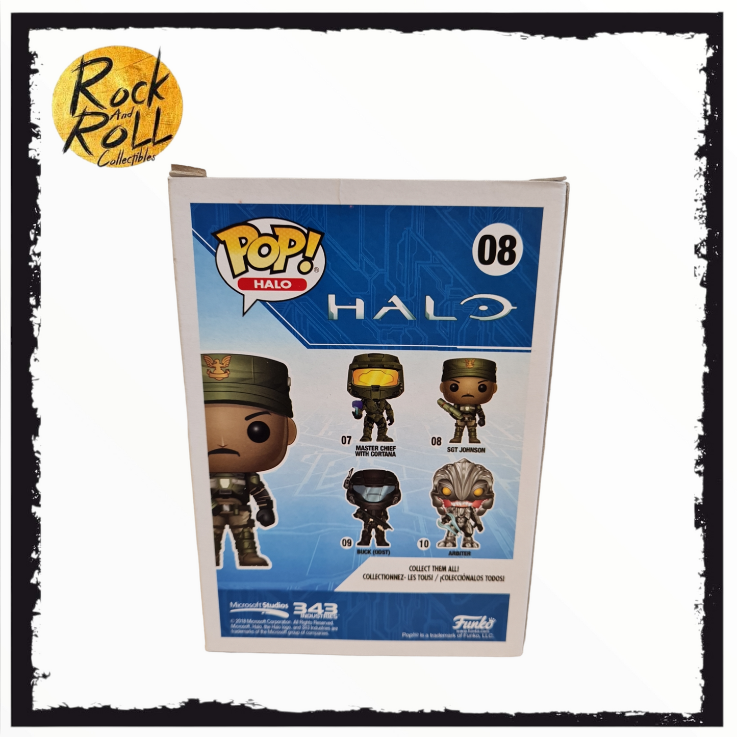 Halo - Sgt. Johnson Chase Funko Pop! #08 *Box Damage*