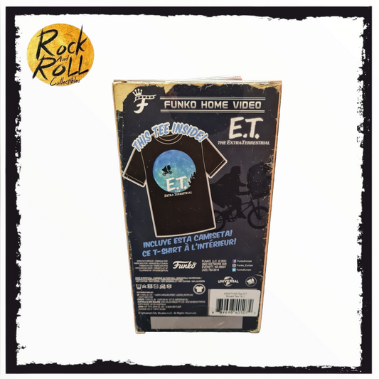 E.T. The Extra Terrestrial Funko! Tee Size XL. Funko Home Video Box.