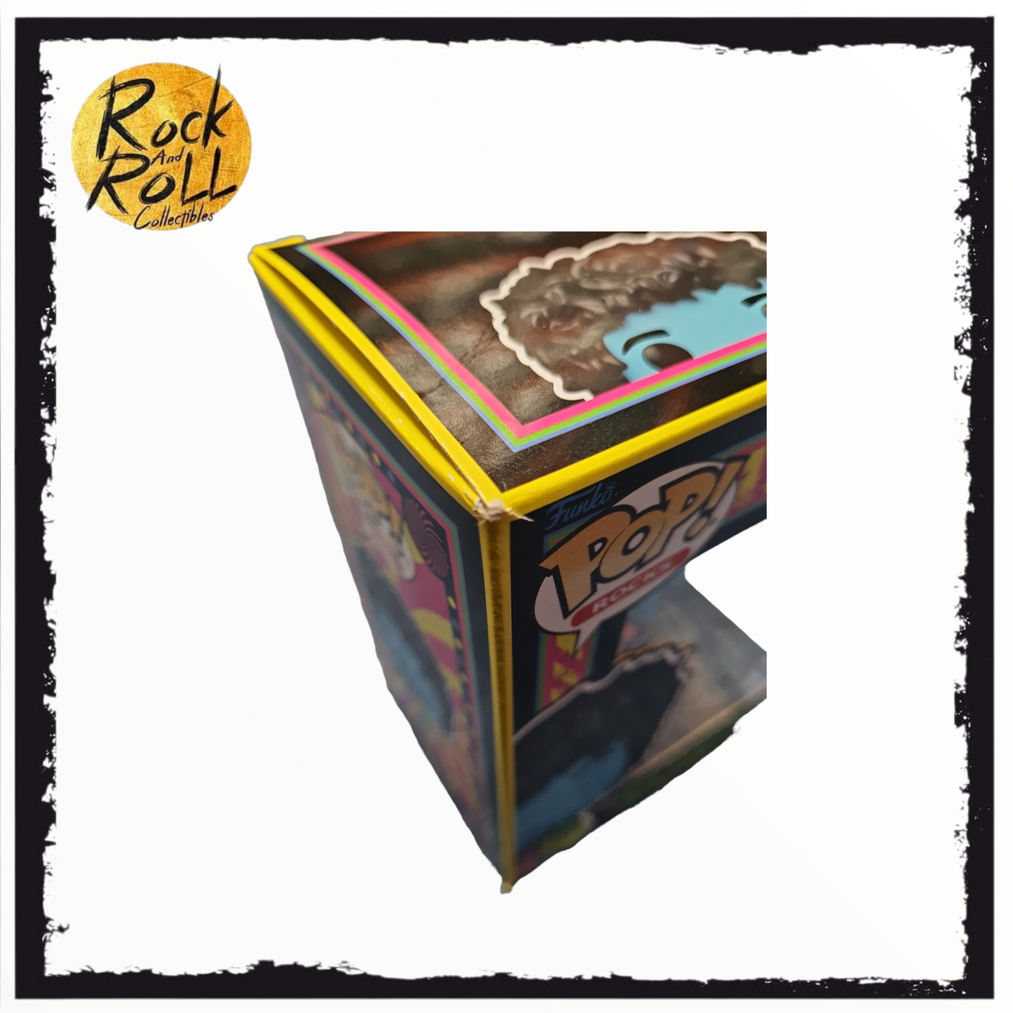 Box Damage - Jimi Hendrix Blacklight Funko Pop! (Blue) #239 Funko Shop Exclusive