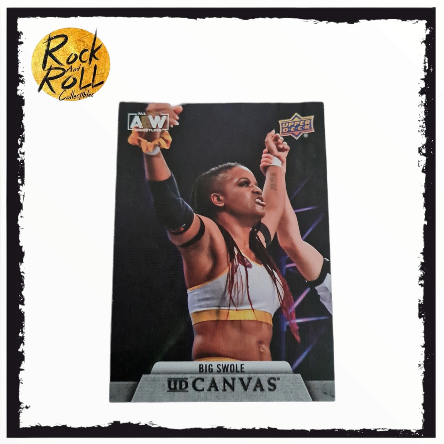 AEW Upper Deck Trading Card Big Swole Canvas Card C-25