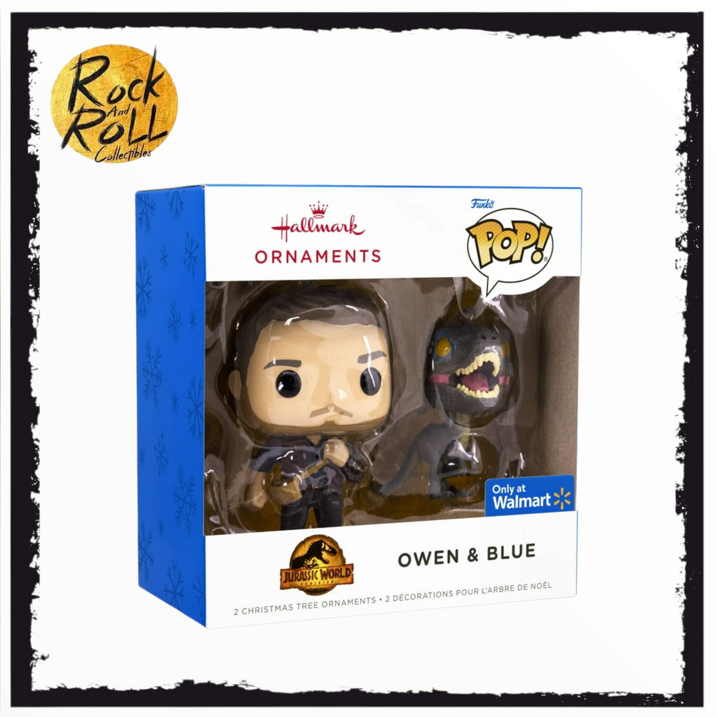 Hallmark Ornaments Funko Pop! - Jurassic World Owen & Blue - Walmart Exclusive