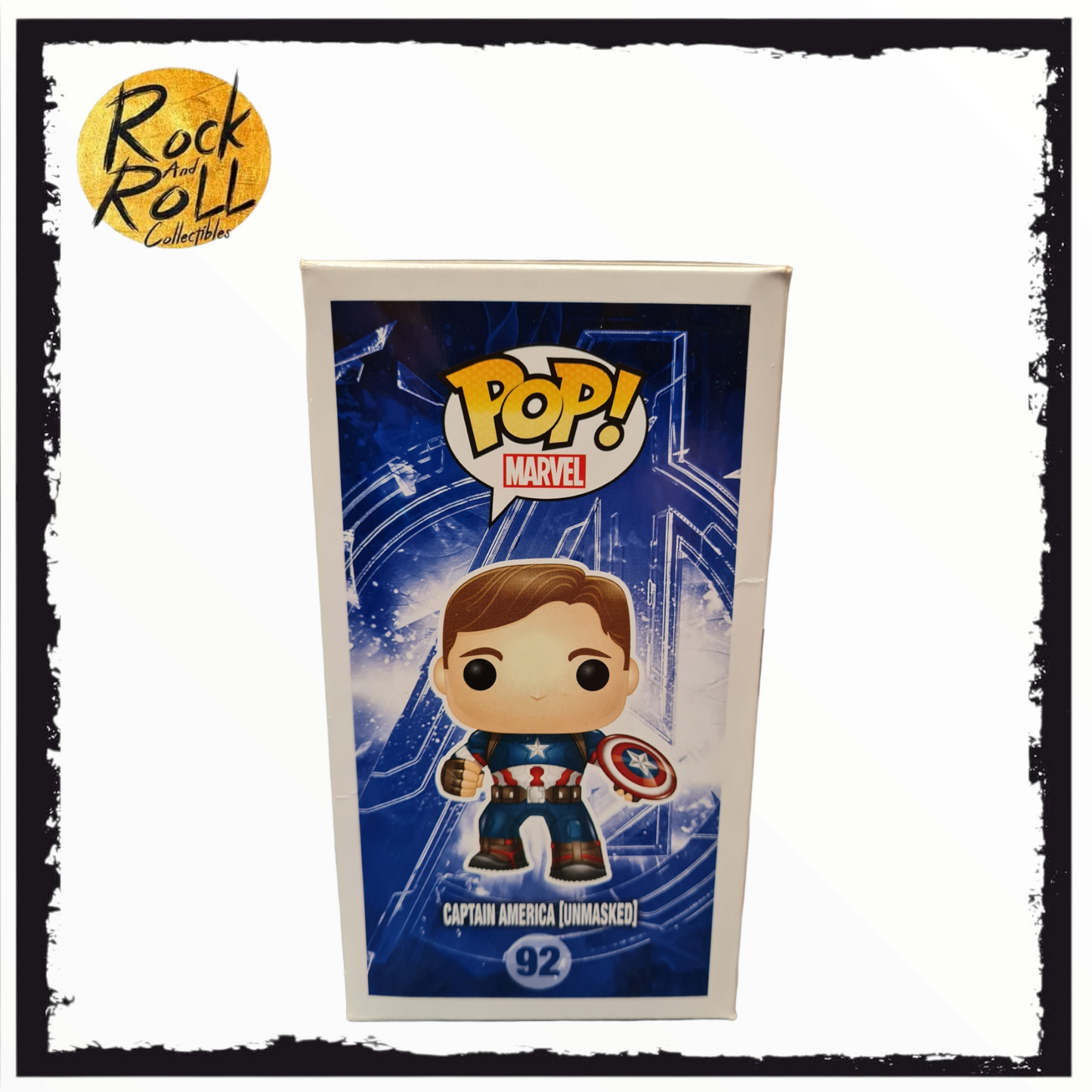 Avengers Age Of Ultron - Captain America (Unmasked) SDCC 2015 Shared Exclusive Funko Pop #92