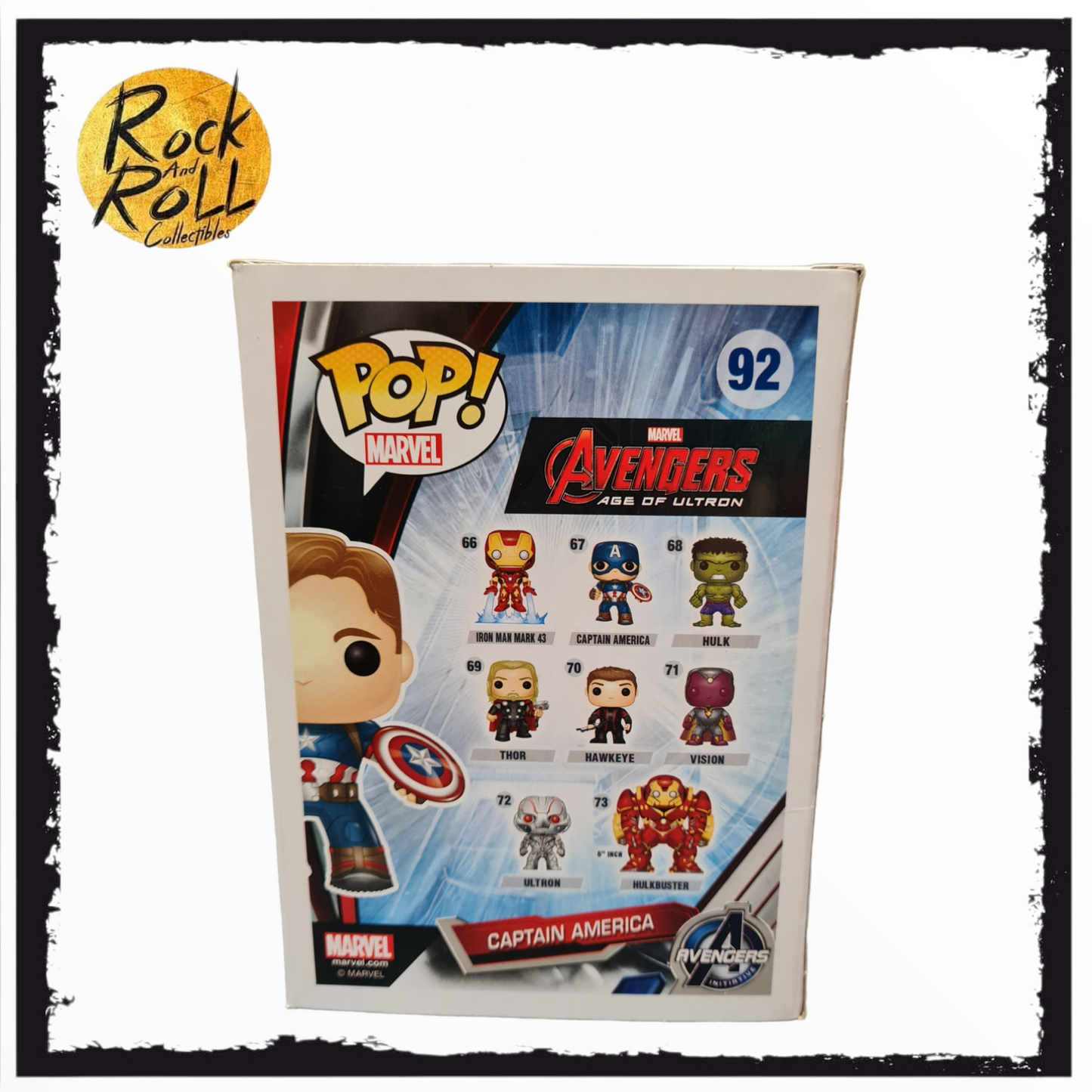 Avengers Age Of Ultron - Captain America (Unmasked) SDCC 2015 Shared Exclusive Funko Pop #92
