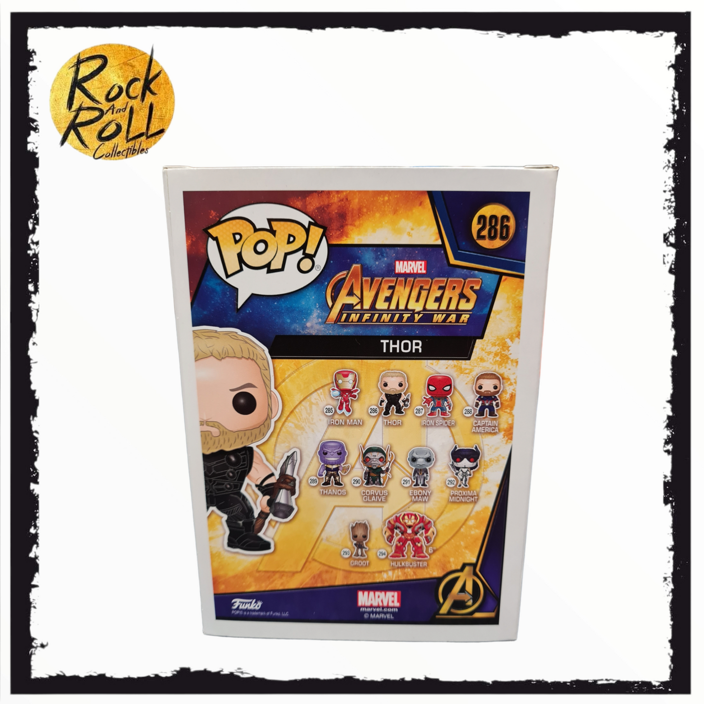 Avengers Infinity War - Thor (GITD) Funko Pop! #286 Asia Exclusive - Condition 7.5/10